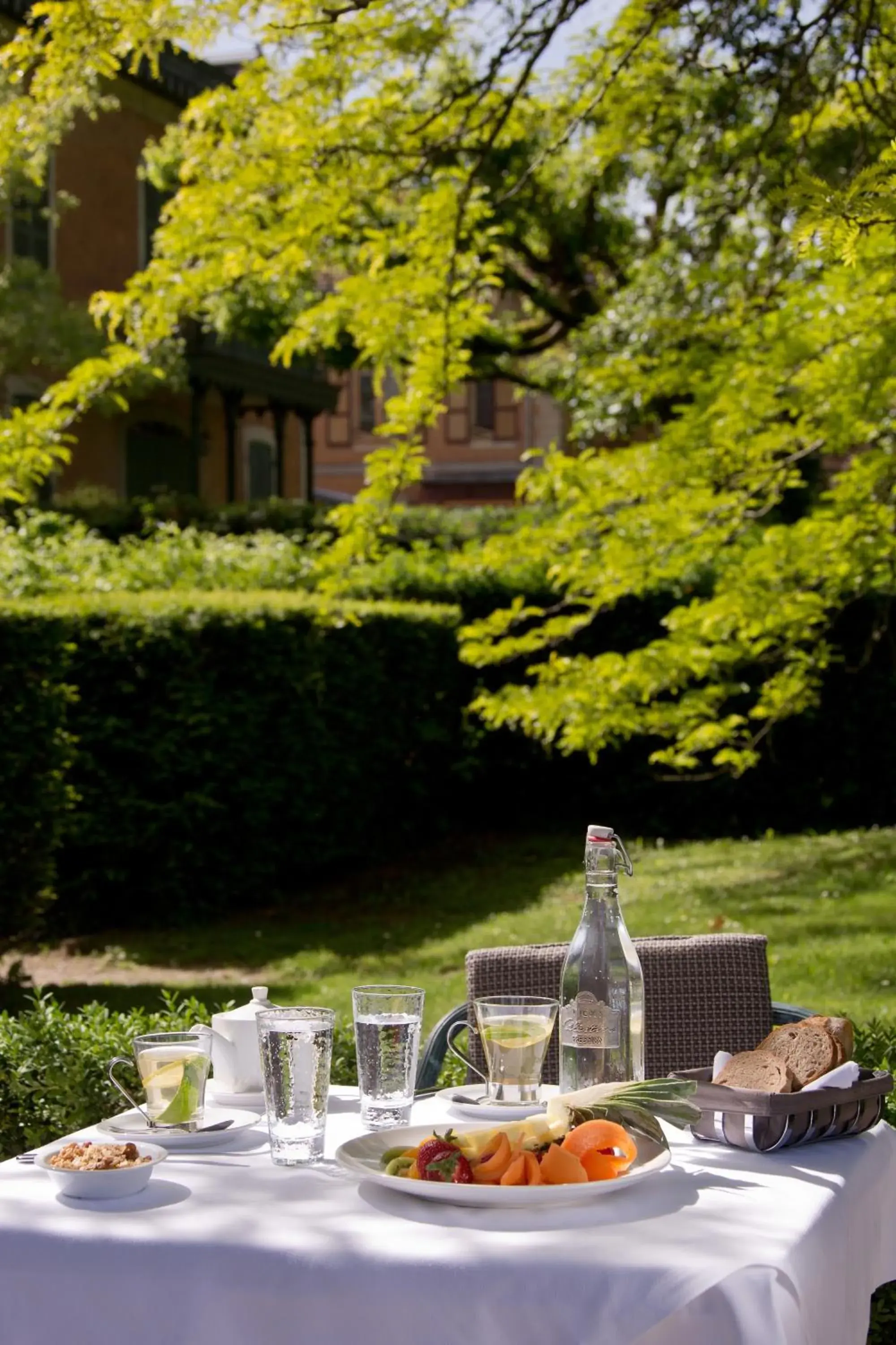 Garden, Breakfast in Vichy Spa Hotel Les Celestins