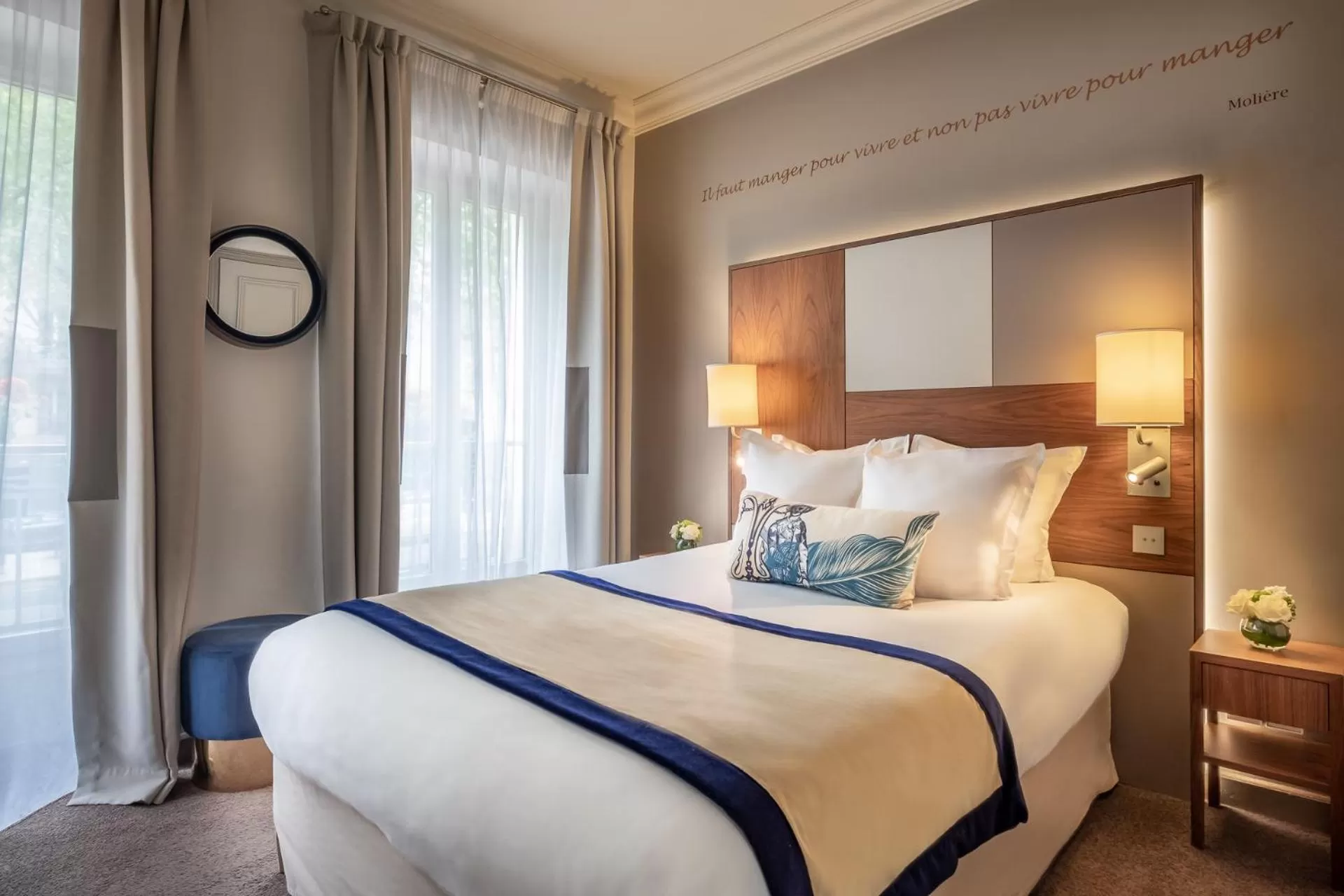 Photo of the whole room, Bed in Hôtel Le Tourville by Inwood Hotels