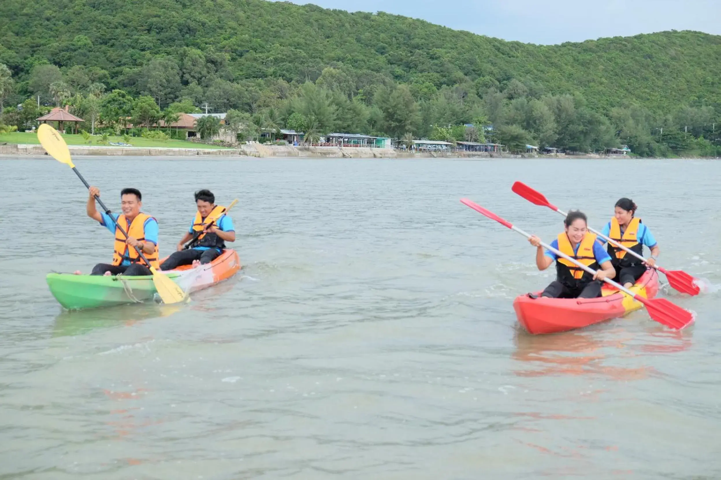 Canoeing, Fishing in New Travel Beach Resort