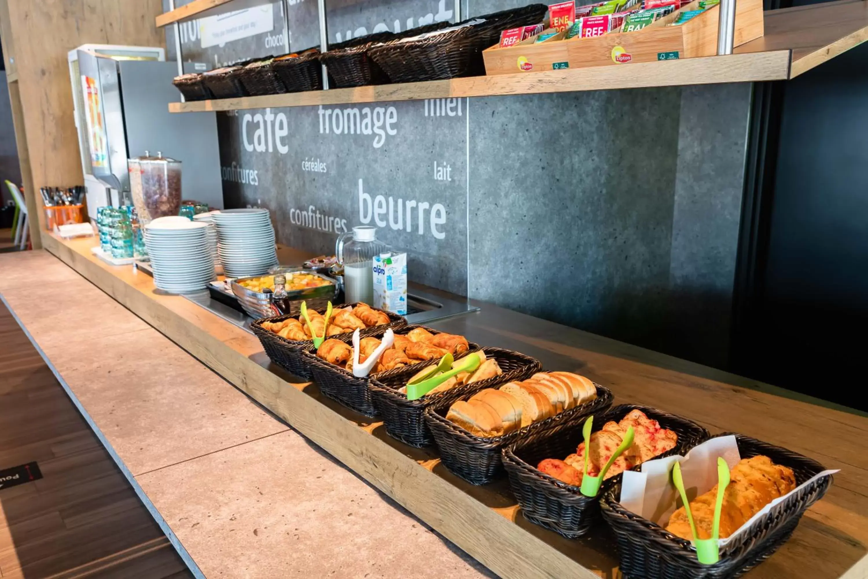 Buffet breakfast, Food in ibis budget Lyon Villeurbanne