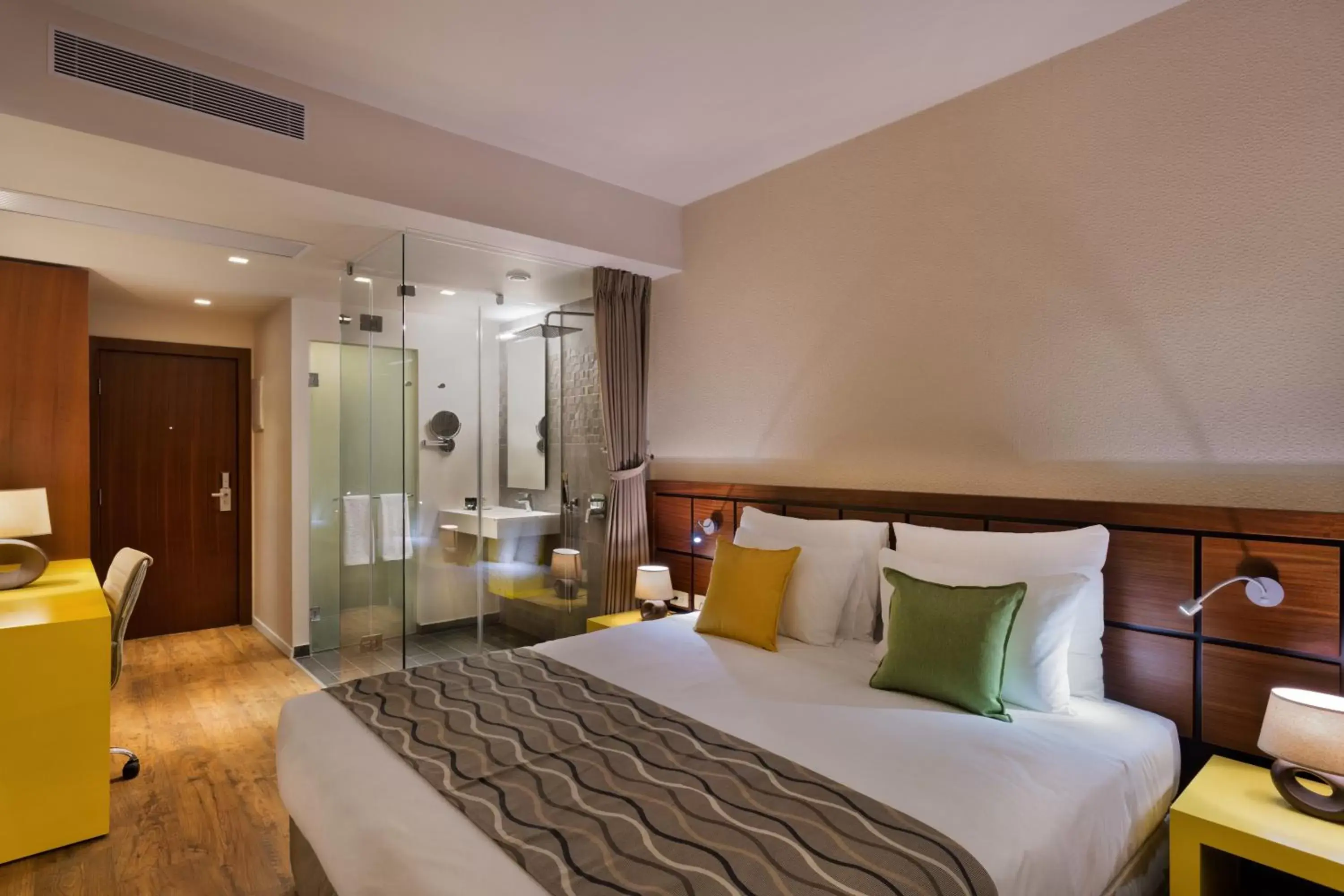 Photo of the whole room, Bed in Haifa Bay View Hotel By AFI Hotels