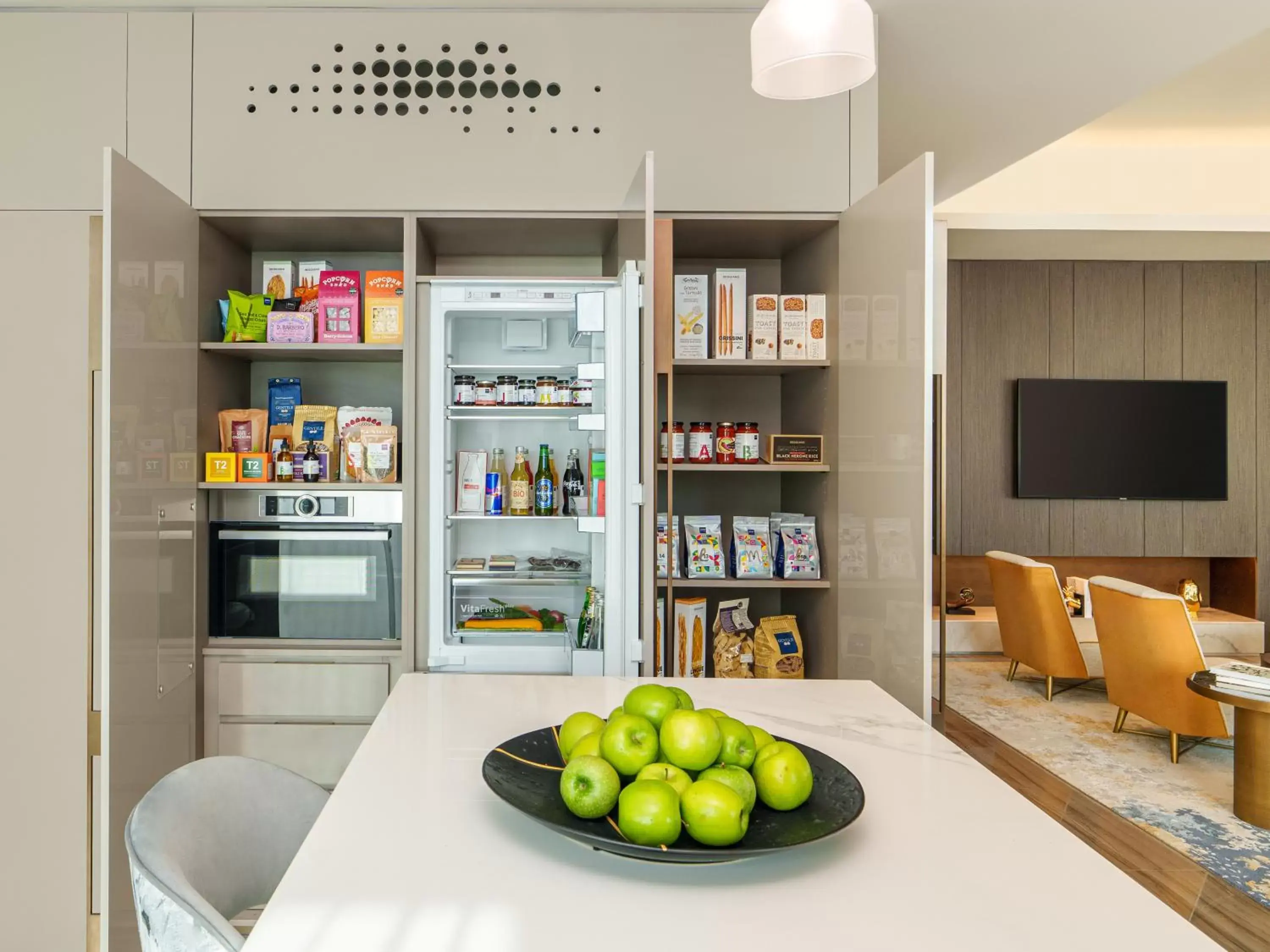 Dining area in Fairmont Ramla Serviced Residences