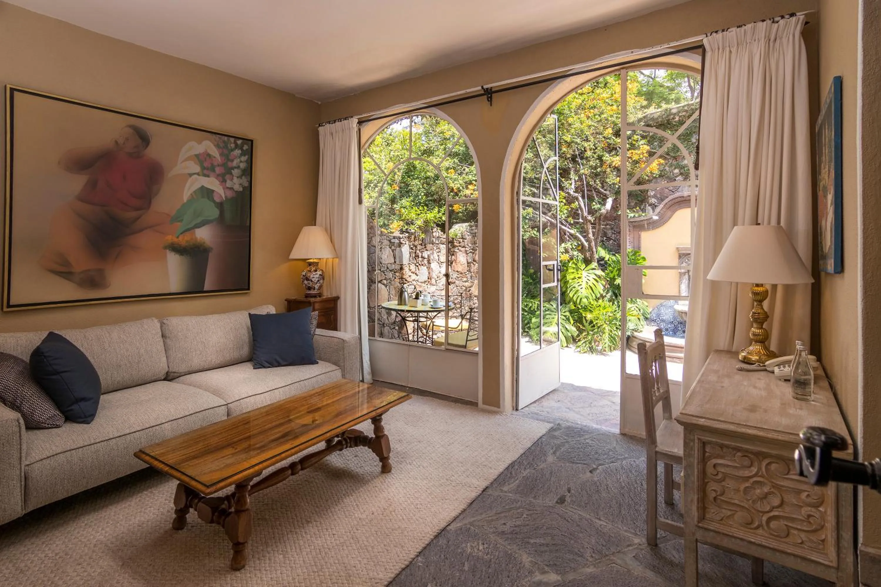 Living room in Villa Santa Mónica