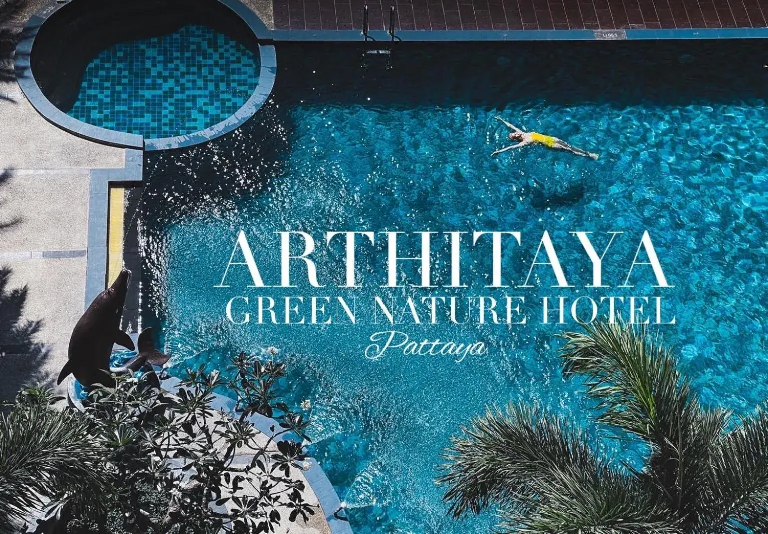 Swimming pool, Property Logo/Sign in Arthitaya Green Nature Hotel