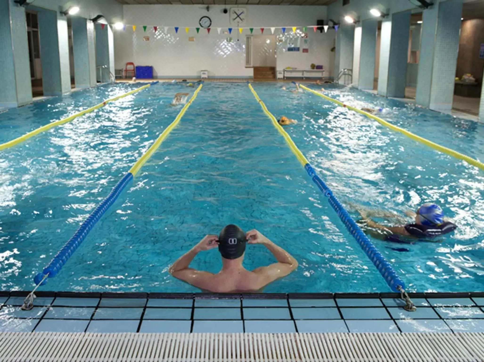 People, Swimming Pool in Bcn Sport Hostels