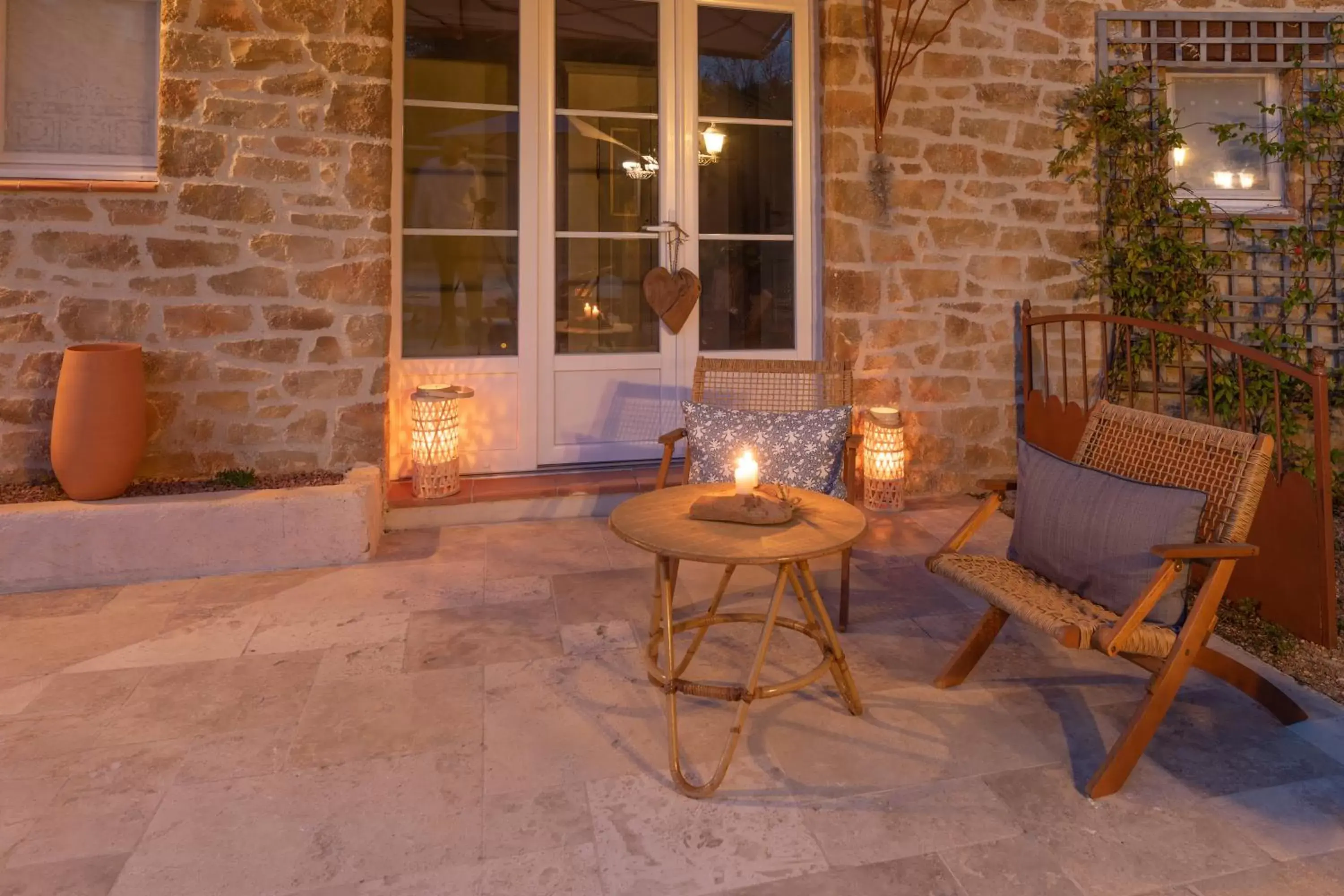 Patio in La Bastide du Mûrier