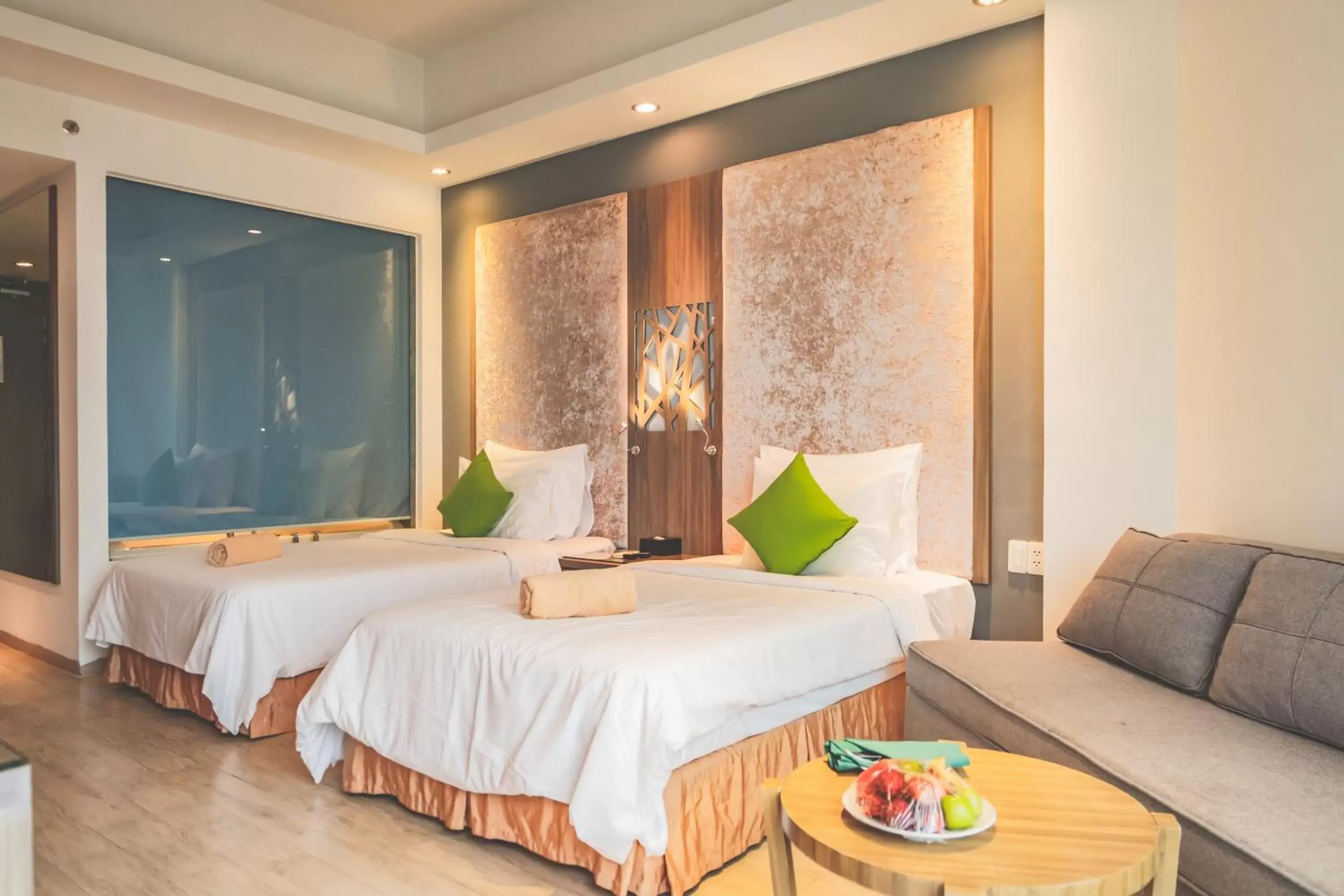 Seating area, Bed in Swandor Cam Ranh Resort-Ultra All Inclusive