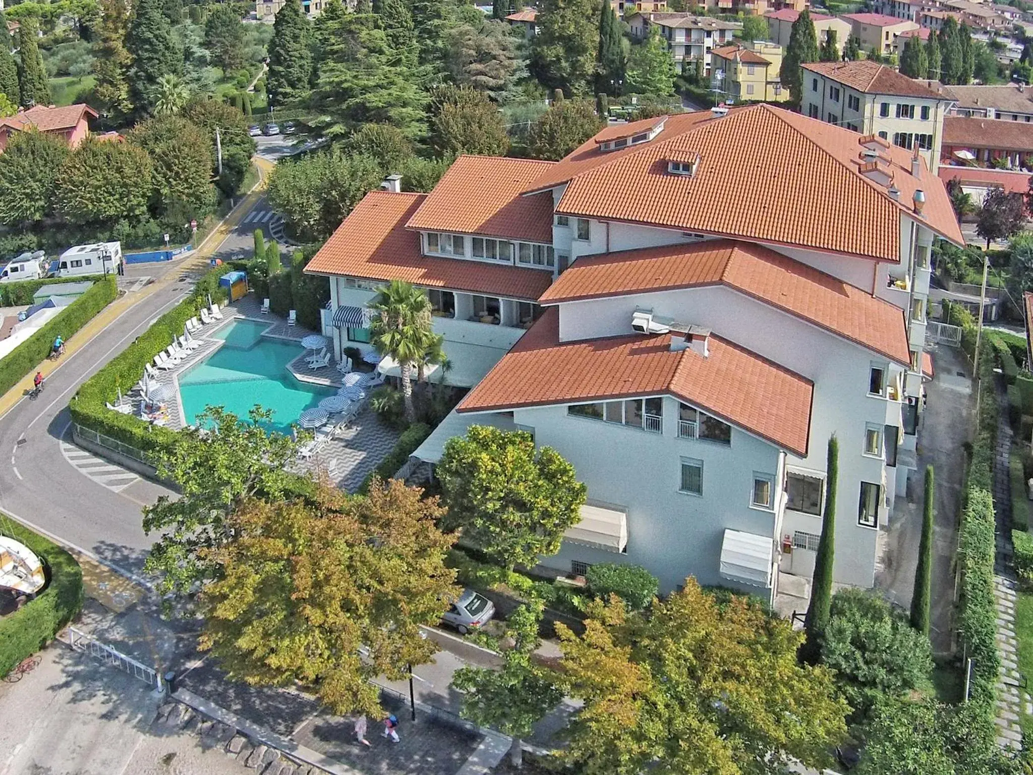 Facade/entrance, Bird's-eye View in Hotel Nettuno