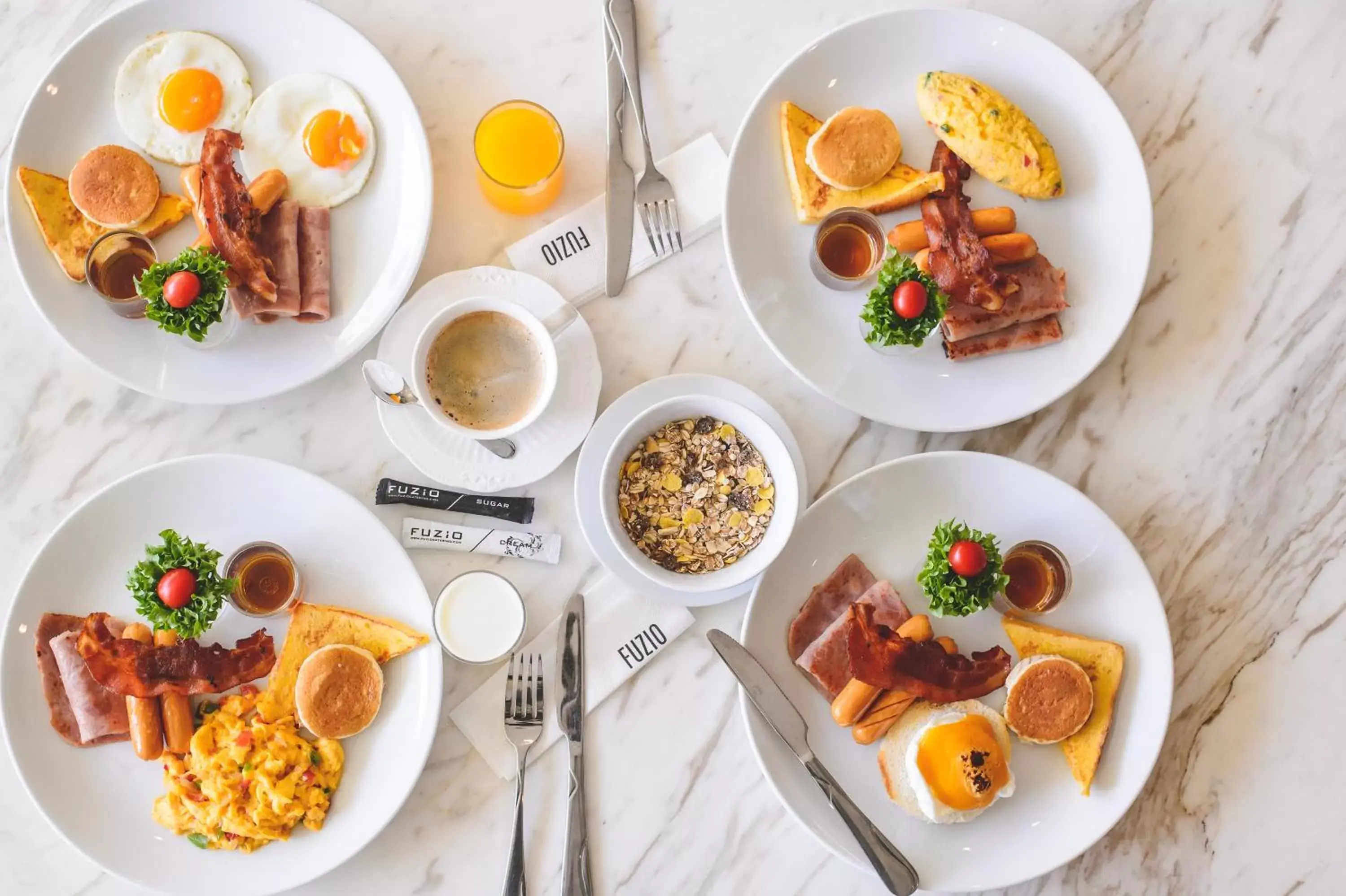 American breakfast, Breakfast in Royal Suite Hotel Bangkok