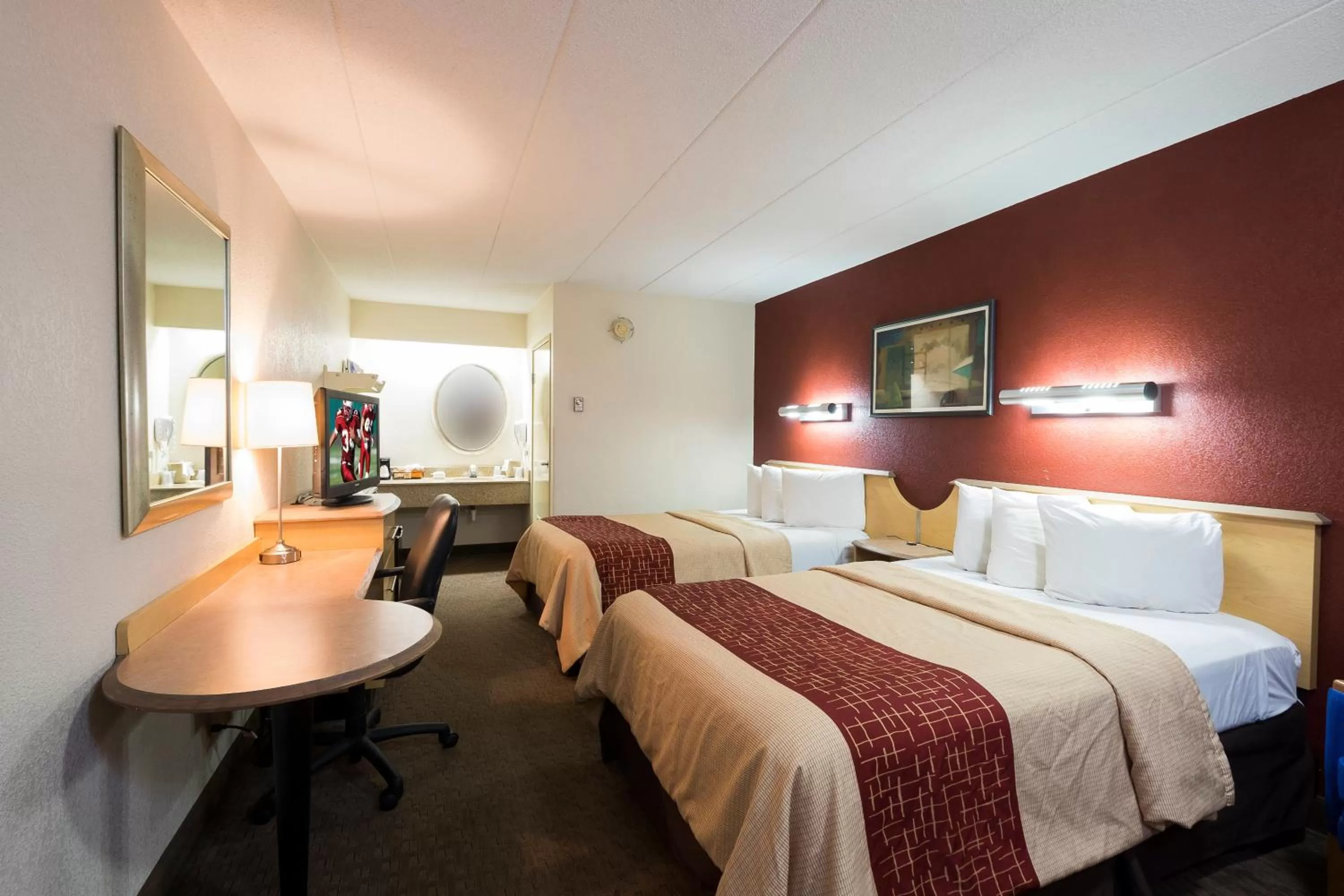 Standard Room with Two Queen Beds Non-Smoking in Red Roof Inn Parsippany