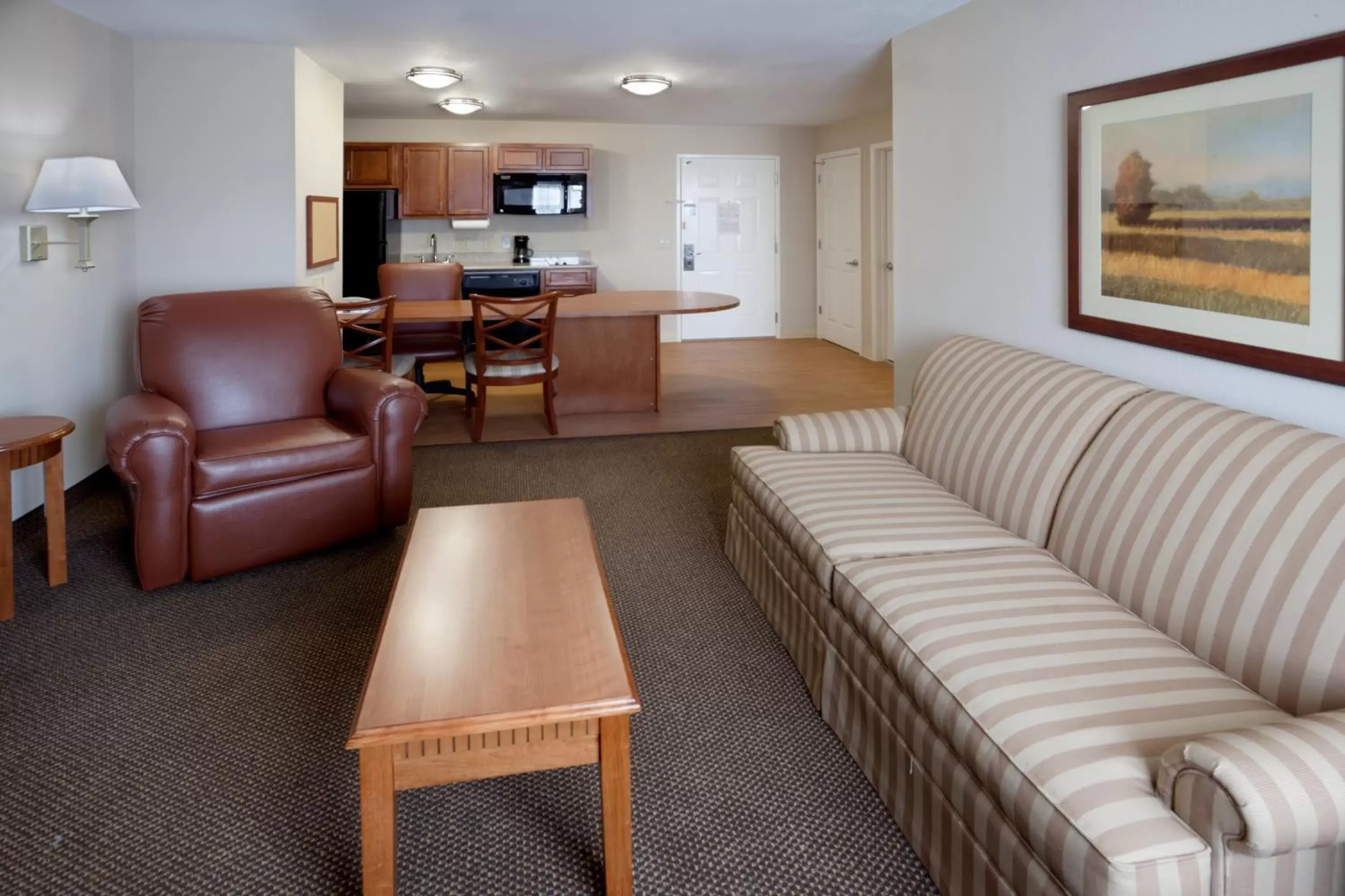 Bedroom, Seating Area in Candlewood Suites San Antonio NW Near SeaWorld, an IHG Hotel