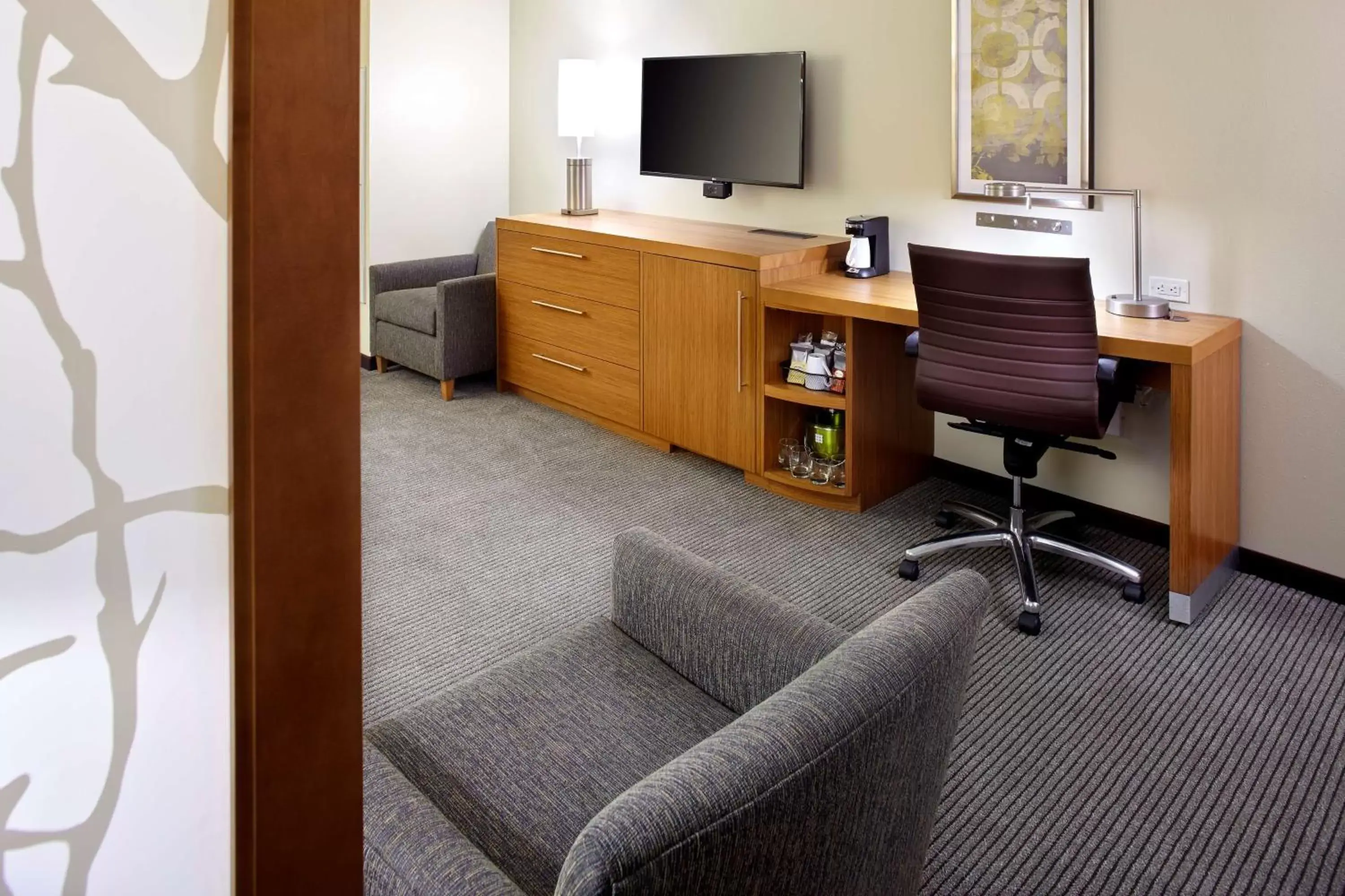 Photo of the whole room, TV/Entertainment Center in Hyatt Place Cleveland/Lyndhurst/Legacy Village