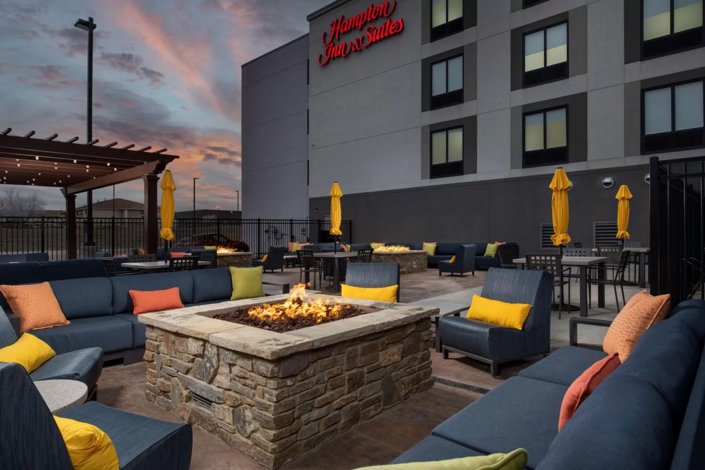 Patio in Hampton Inn & Suites Rapid City Rushmore, SD