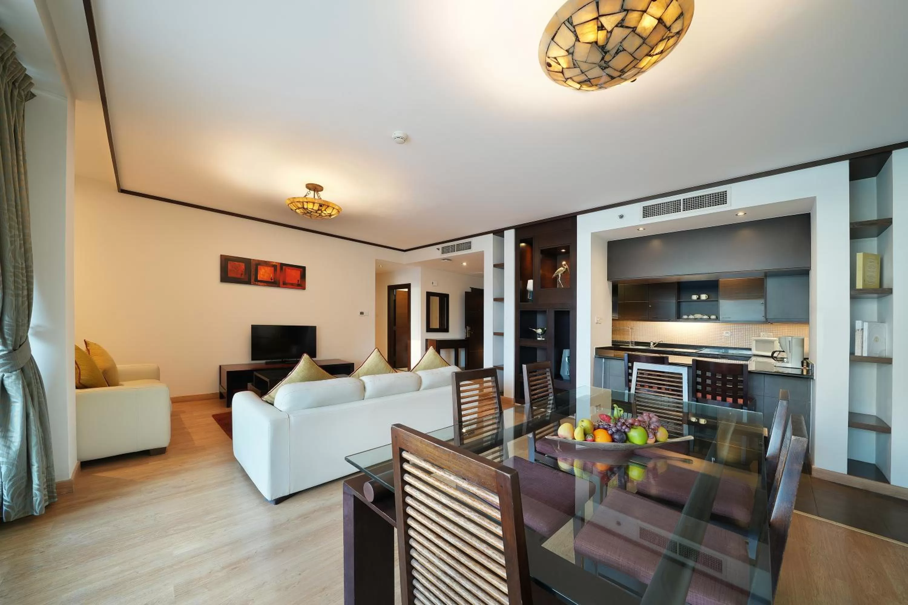 kitchen in Park Apartments Dubai, an Edge By Rotana Hotel