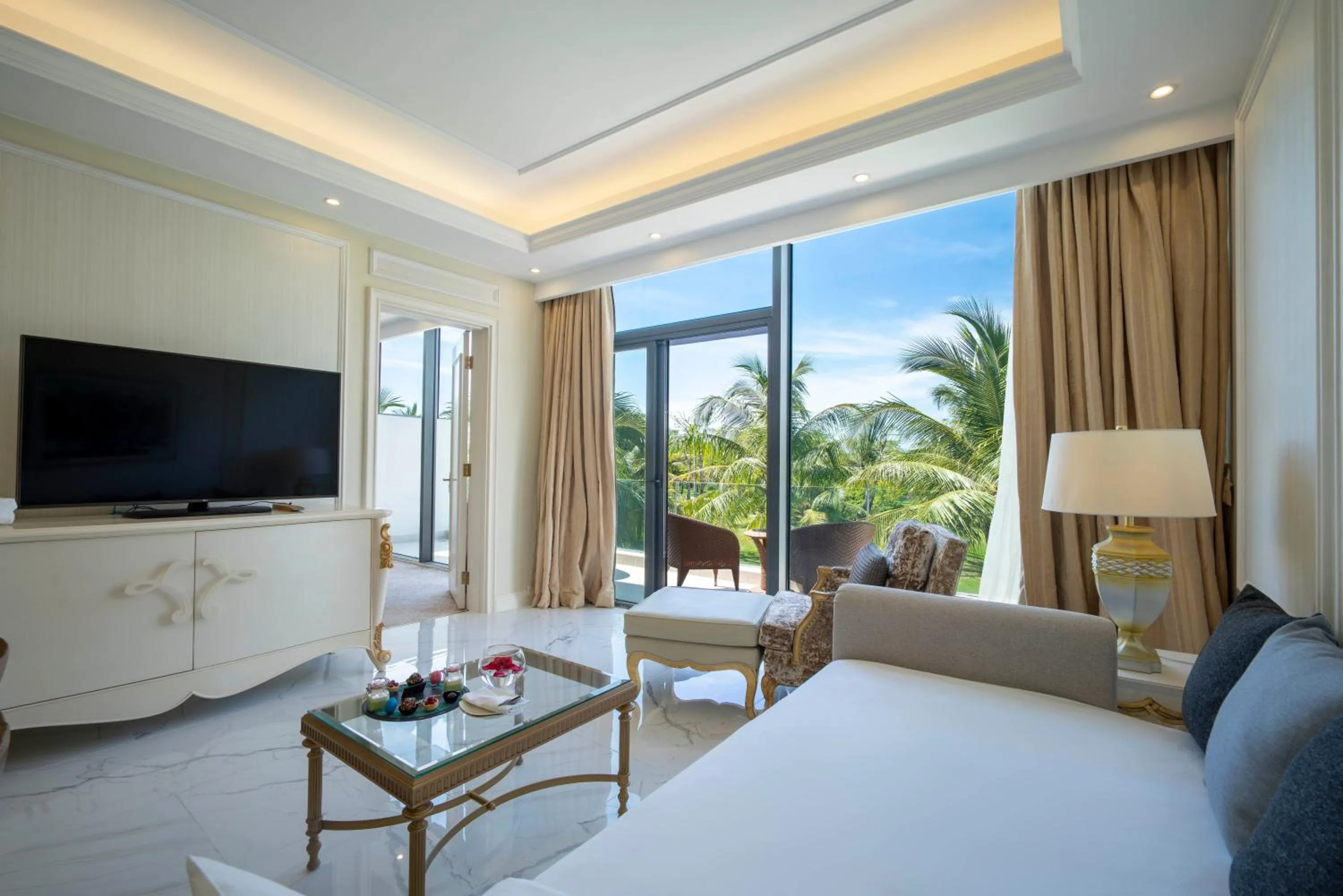 Living room, Bed in Radisson Blu Resort Phu Quoc
