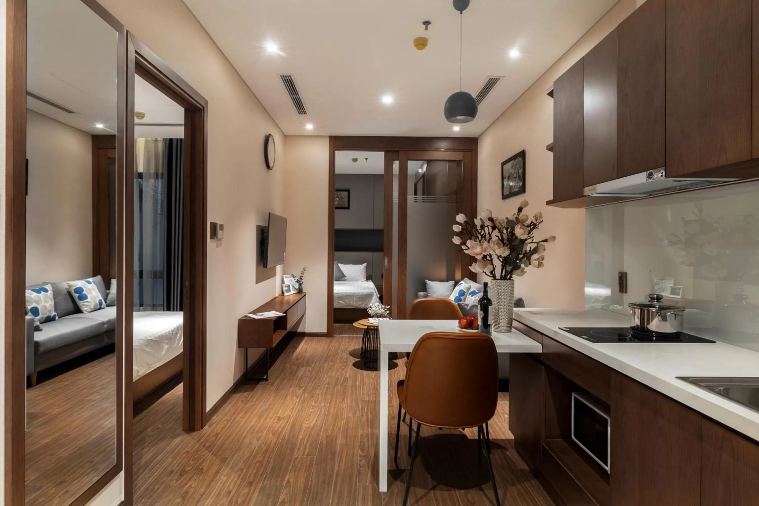 Photo of the whole room, Bed in DHTS Business Hotel & Apartment