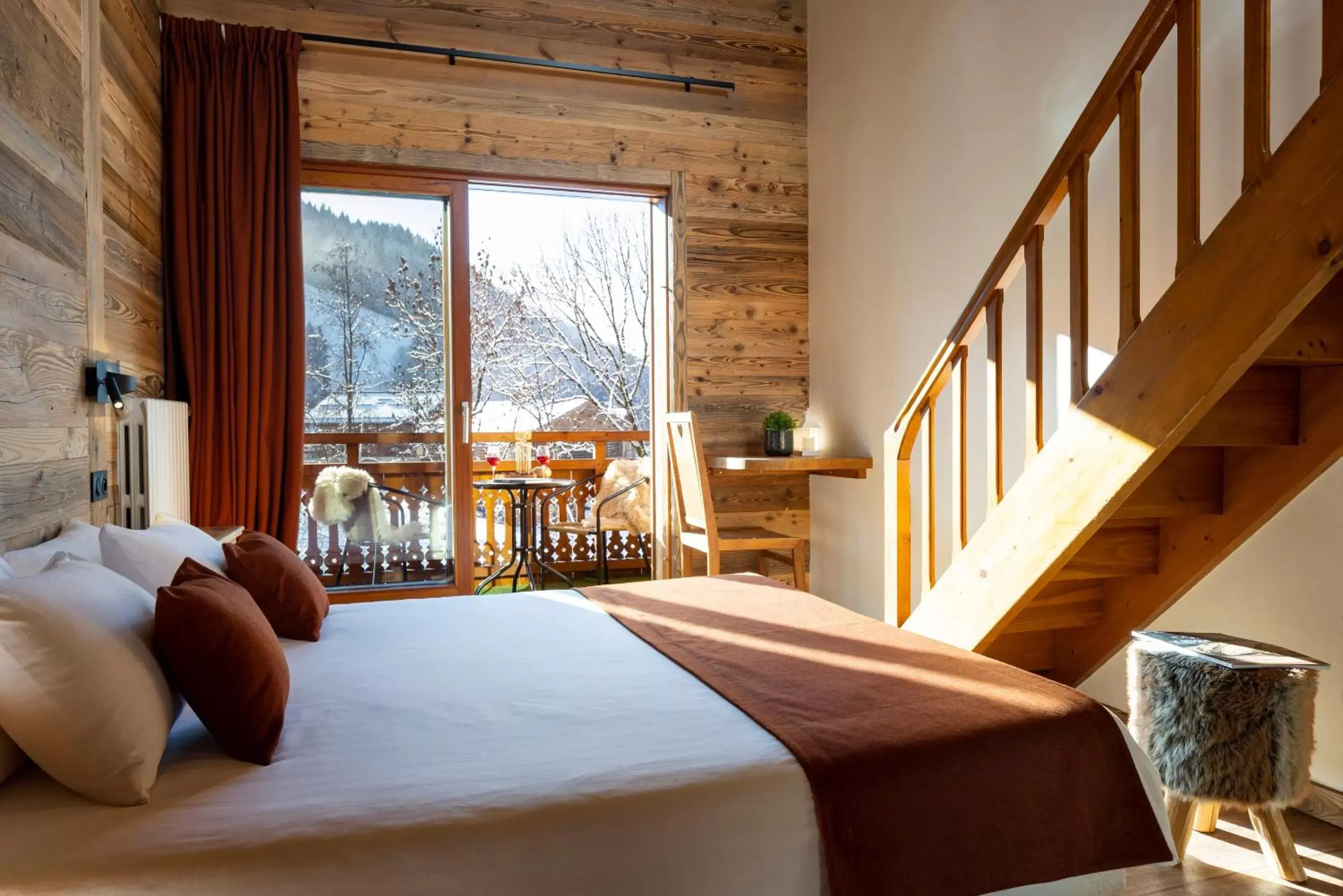 Bed in Hôtel et Spa Le Vermont
