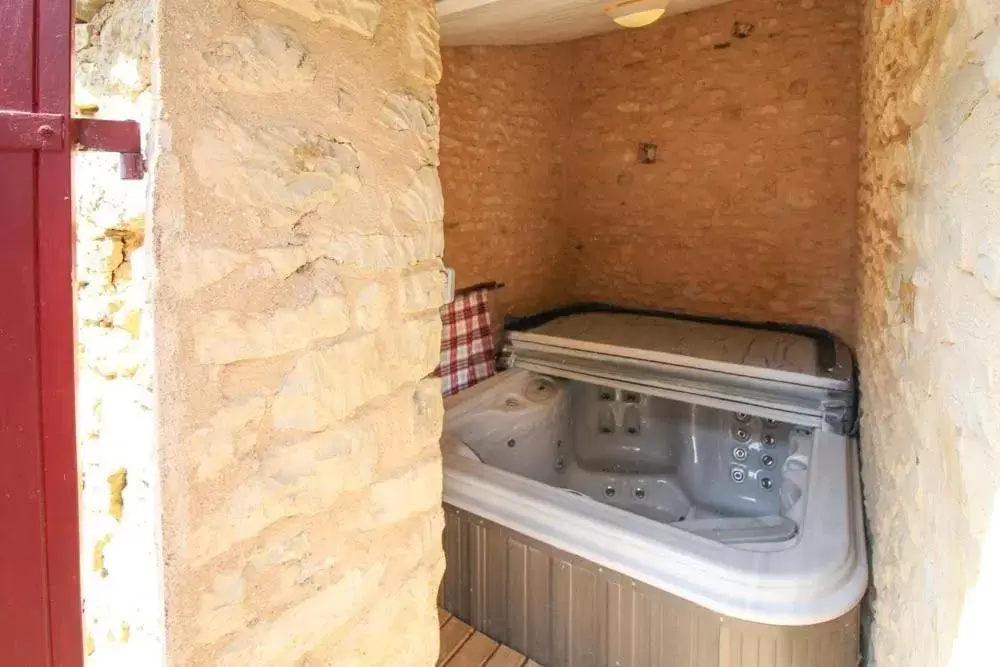 Hot Tub, Bathroom in La Jariette