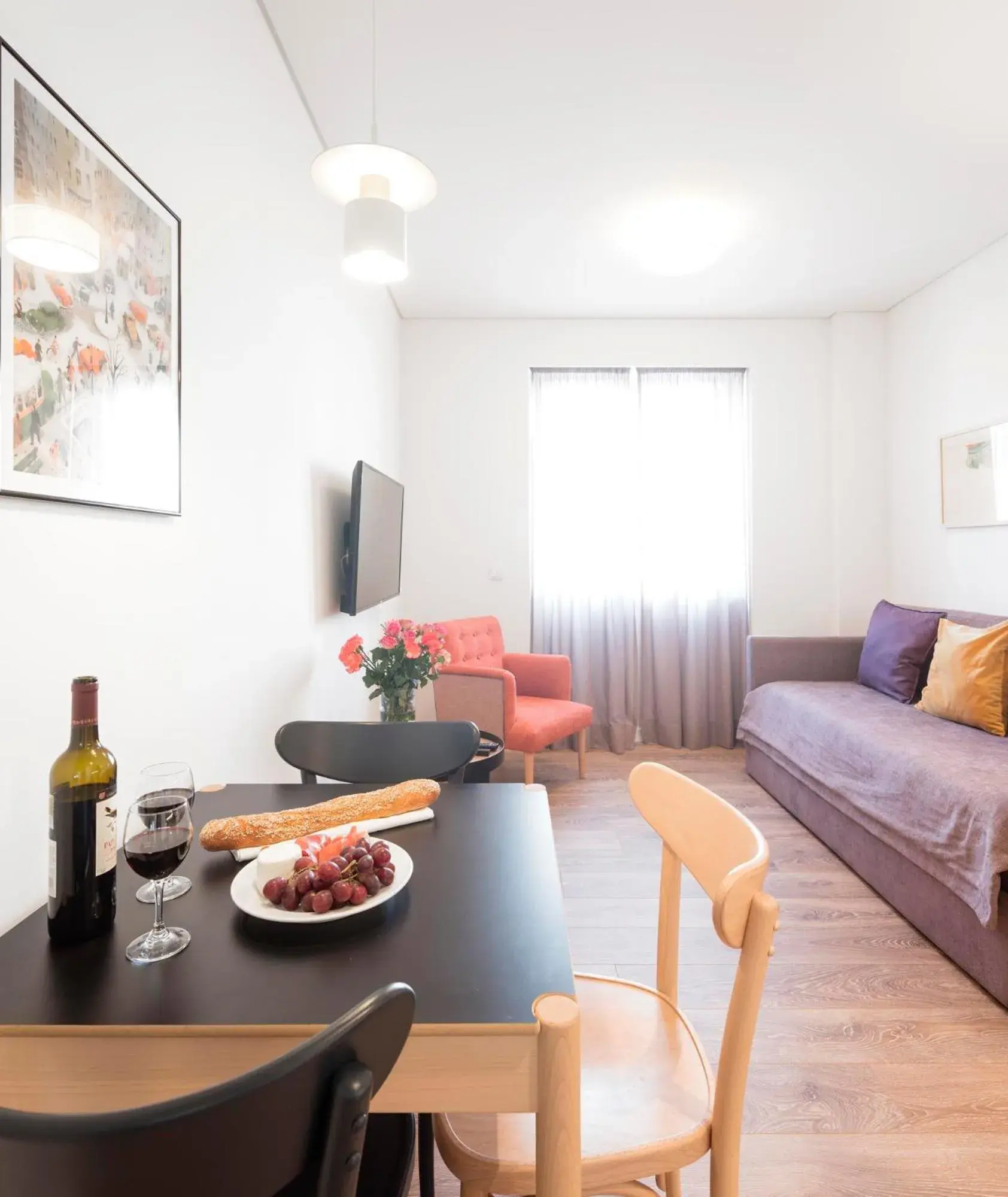 Living room, Seating Area in Lisbon Serviced Apartments - Avenida