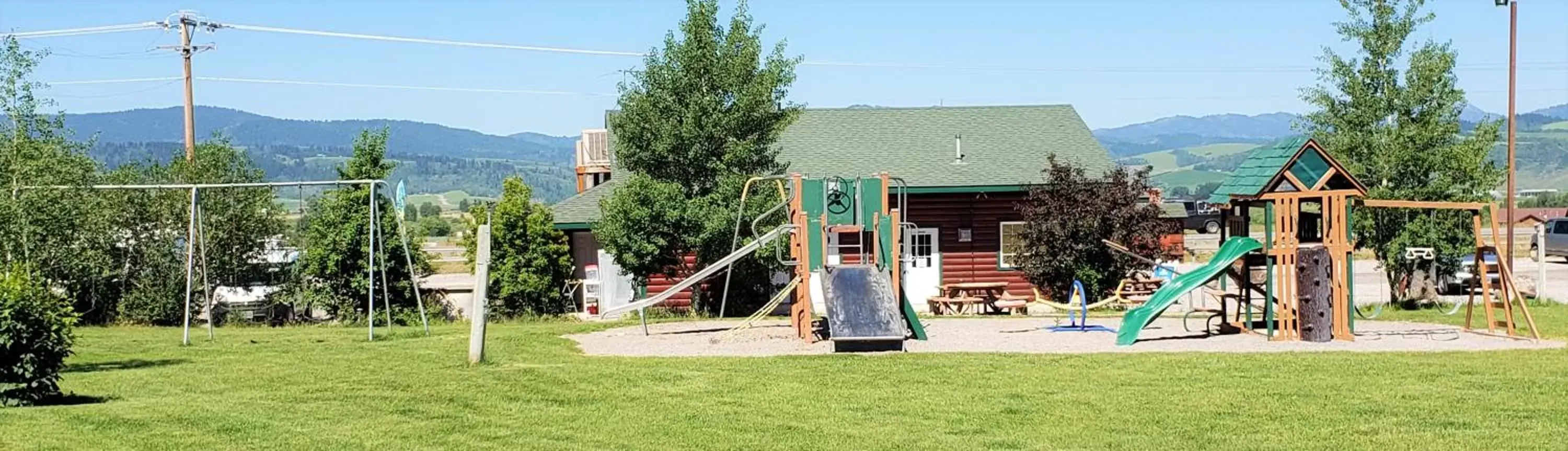 Other, Children's Play Area in Wolf Den Log Cabin Motel and RV Park
