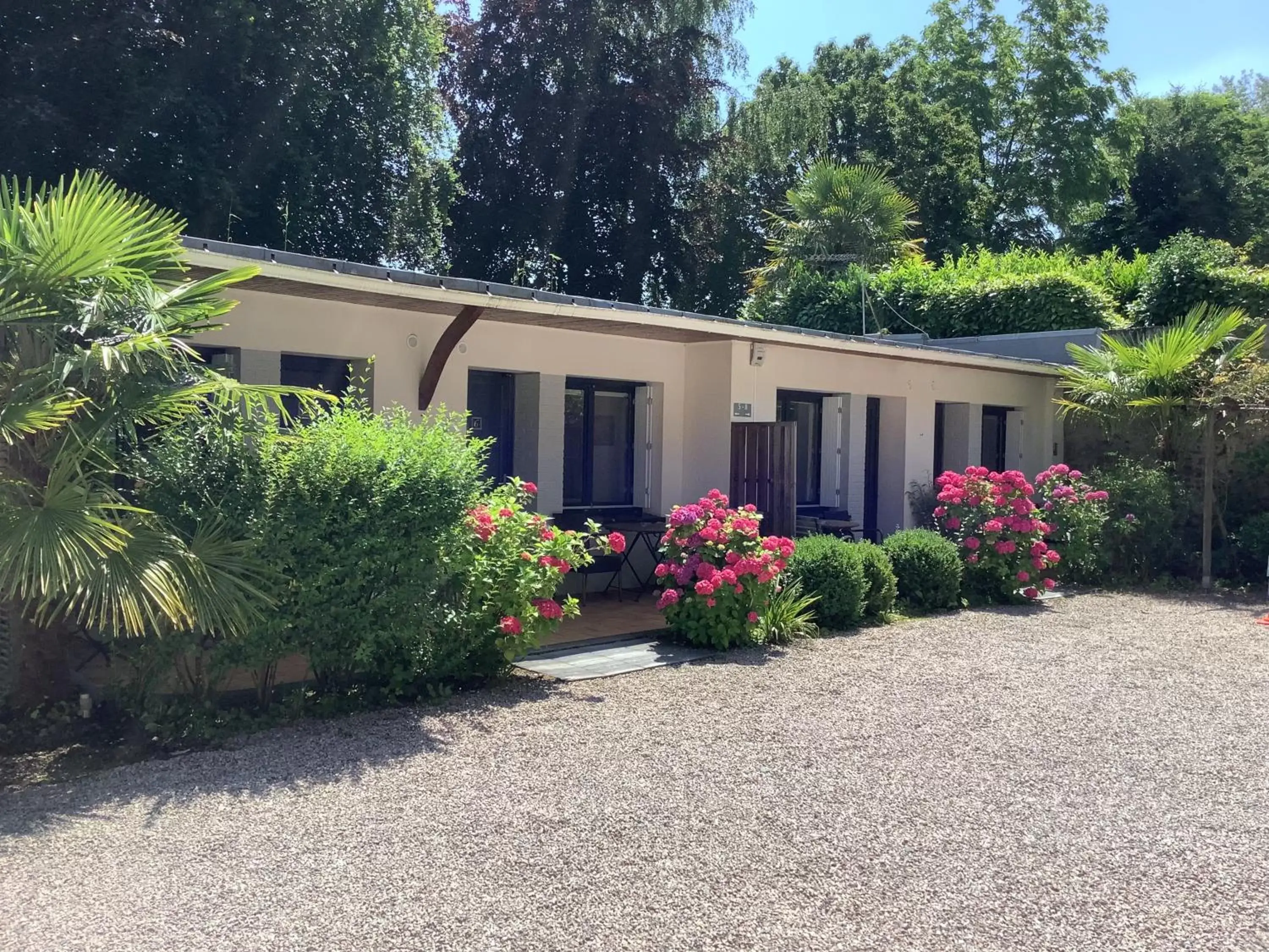 Patio, Property Building in Hôtel Monet