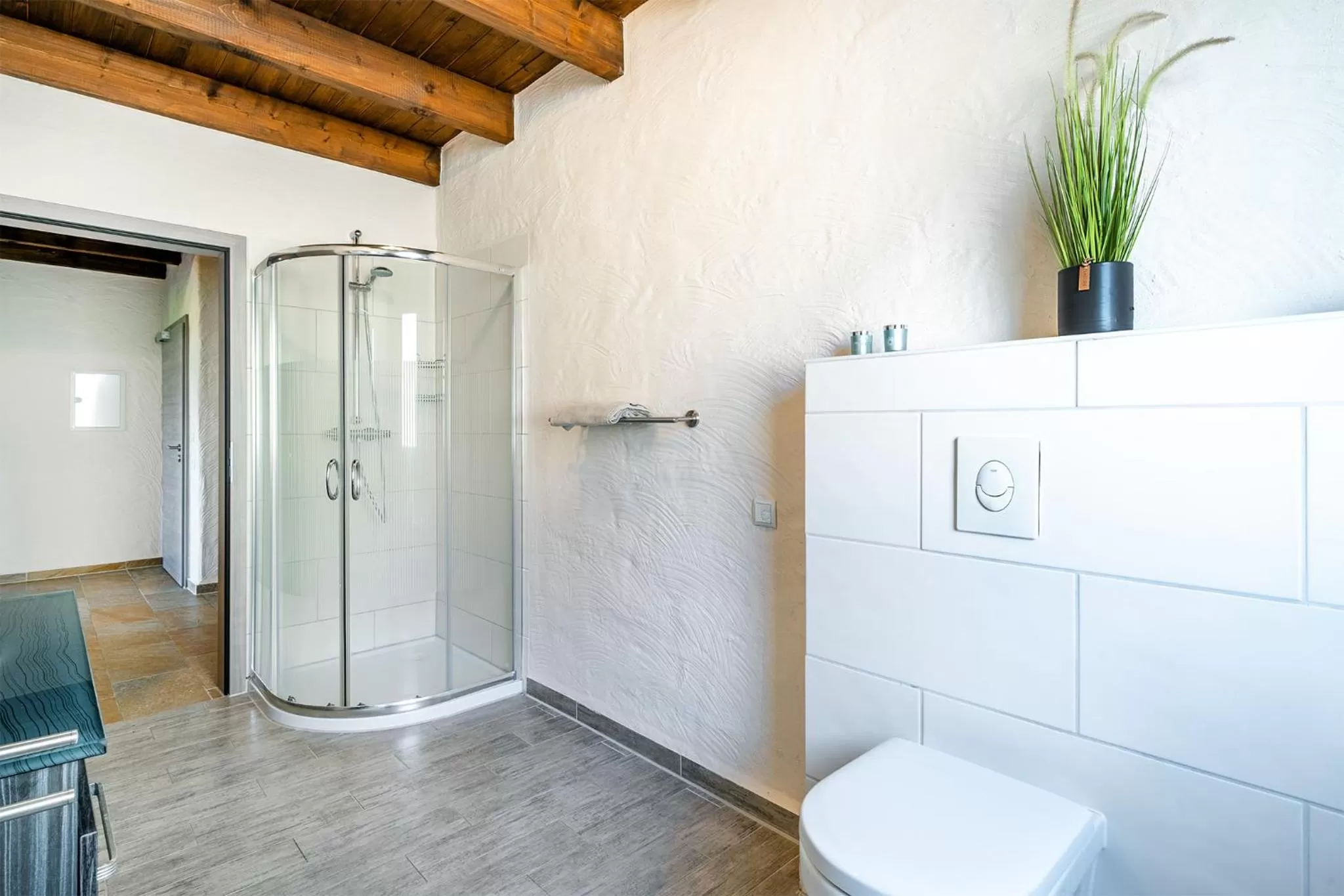 Shower in Villa Moorstern am Badesee Tannenhausen