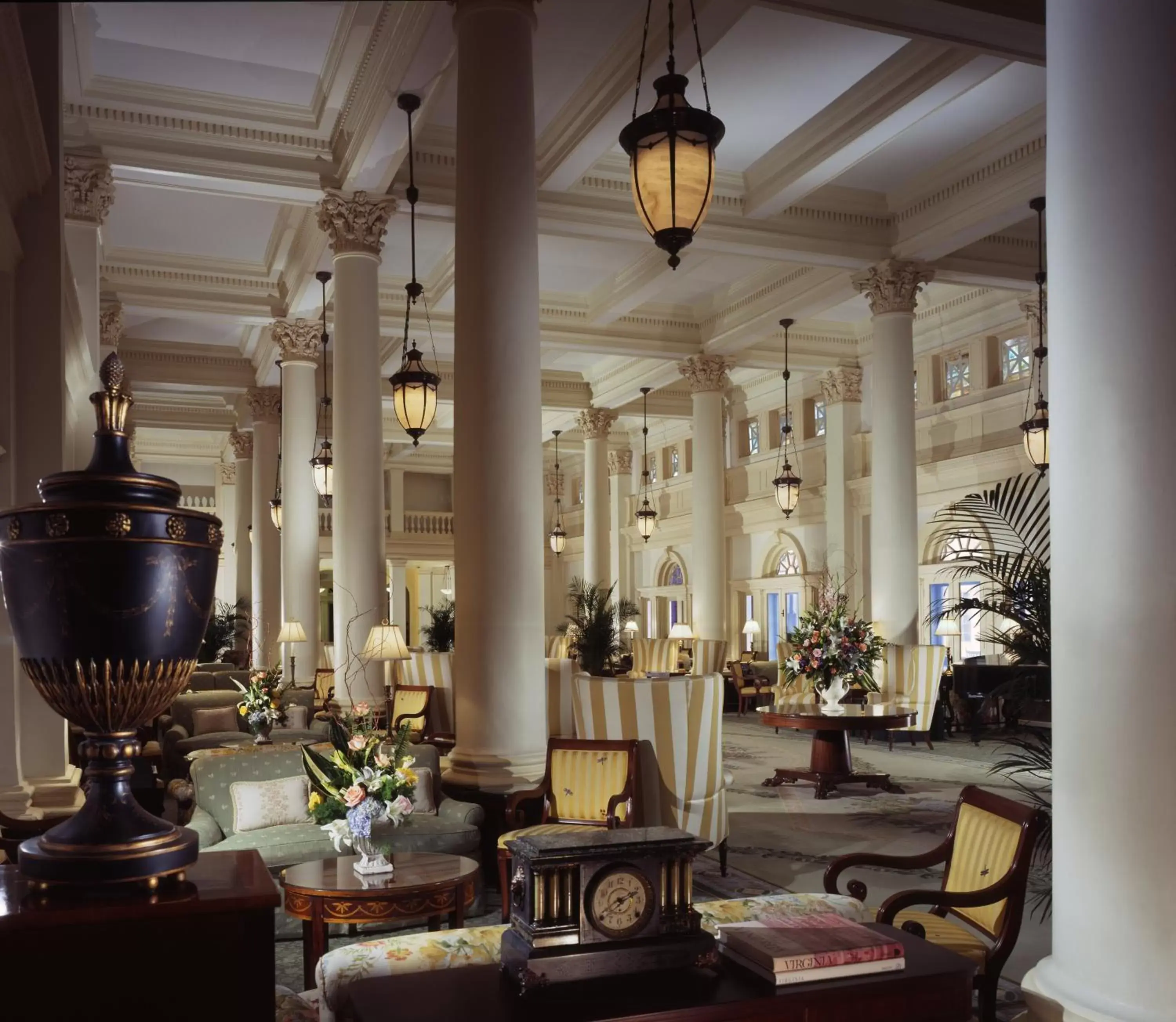 Lobby or reception, Restaurant/Places to Eat in The Omni Homestead Resort