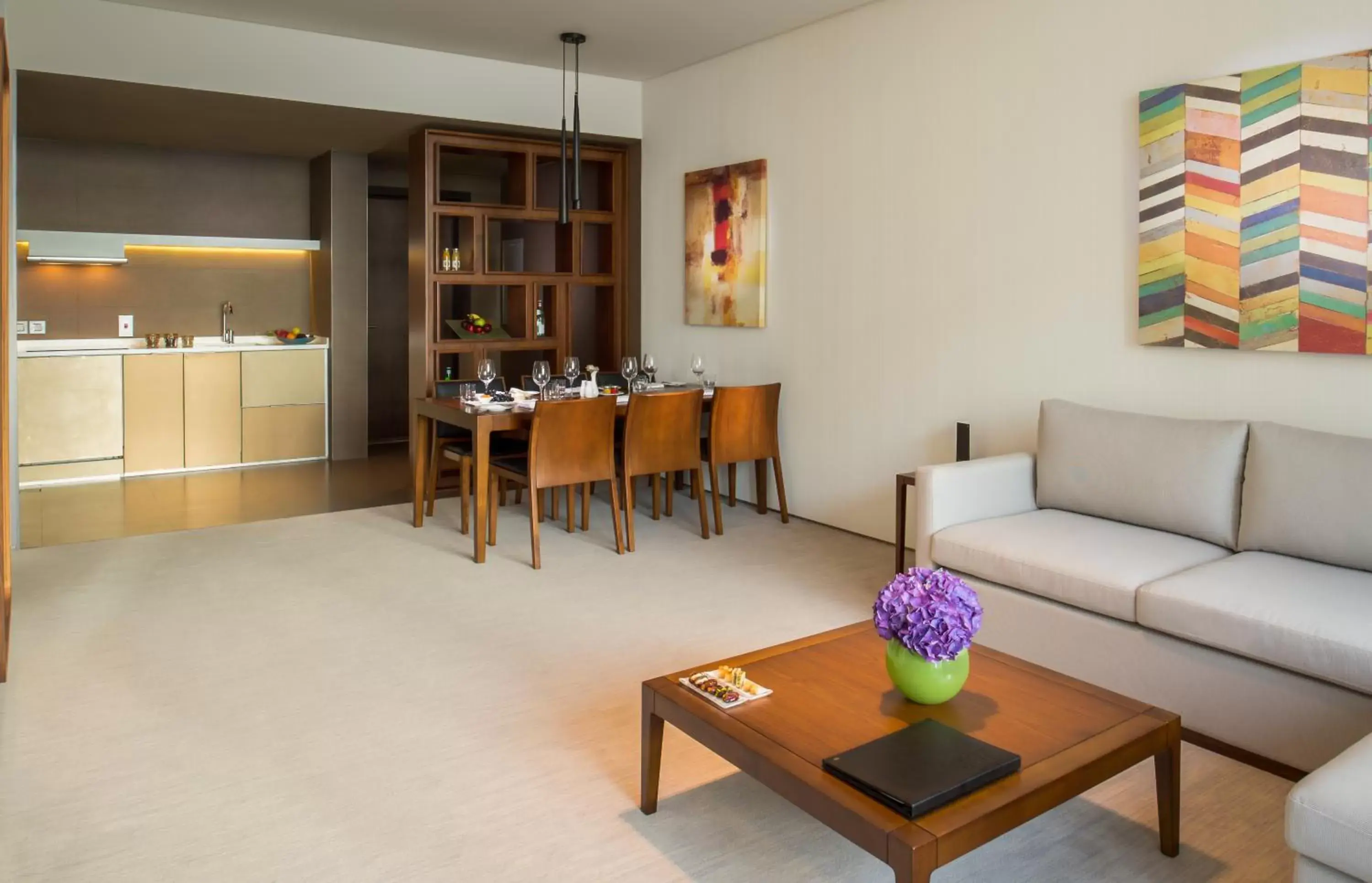 Living room, Dining Area in InterContinental Dubai Marina, an IHG Hotel