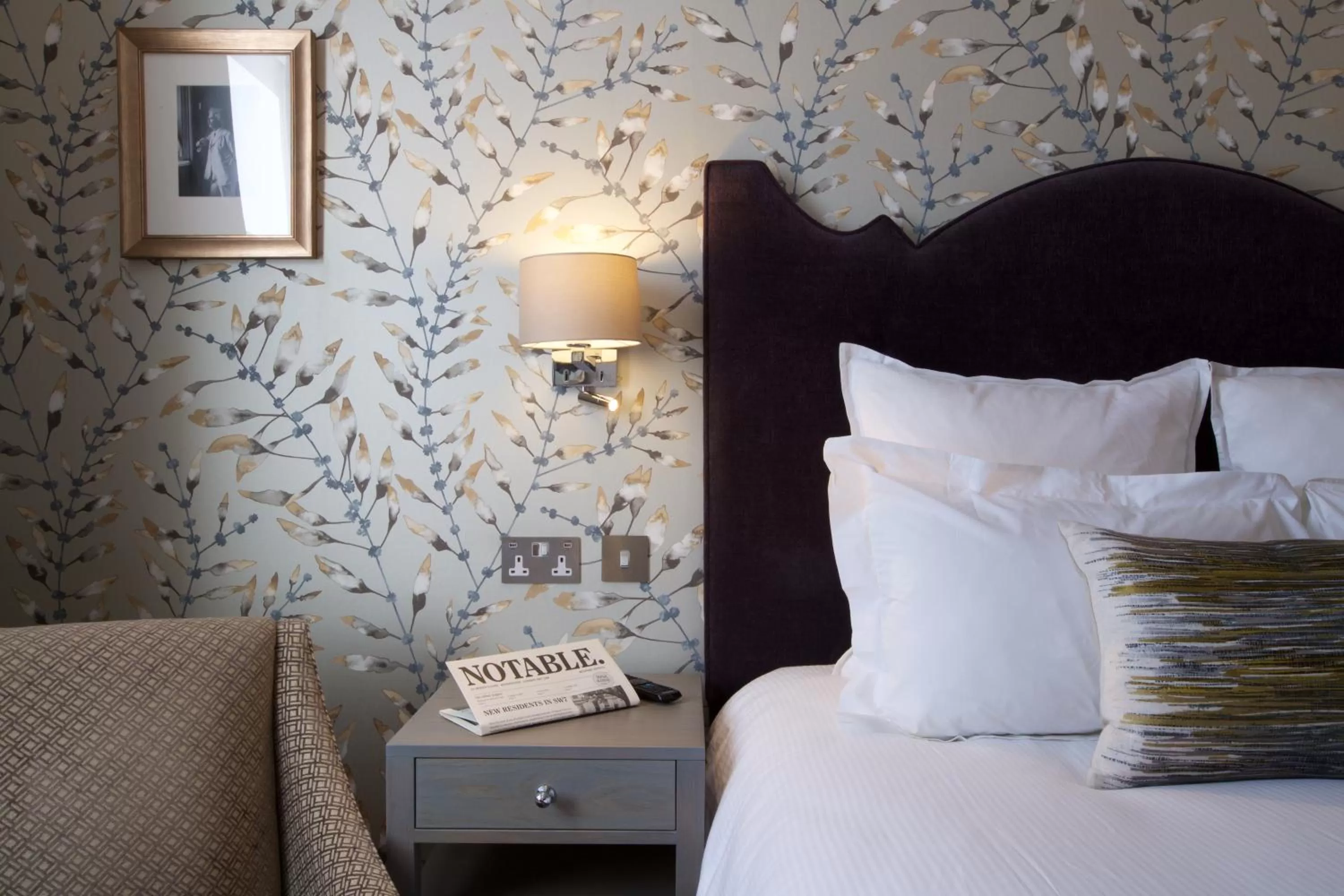 Bed in 54 Queen's Gate Hotel