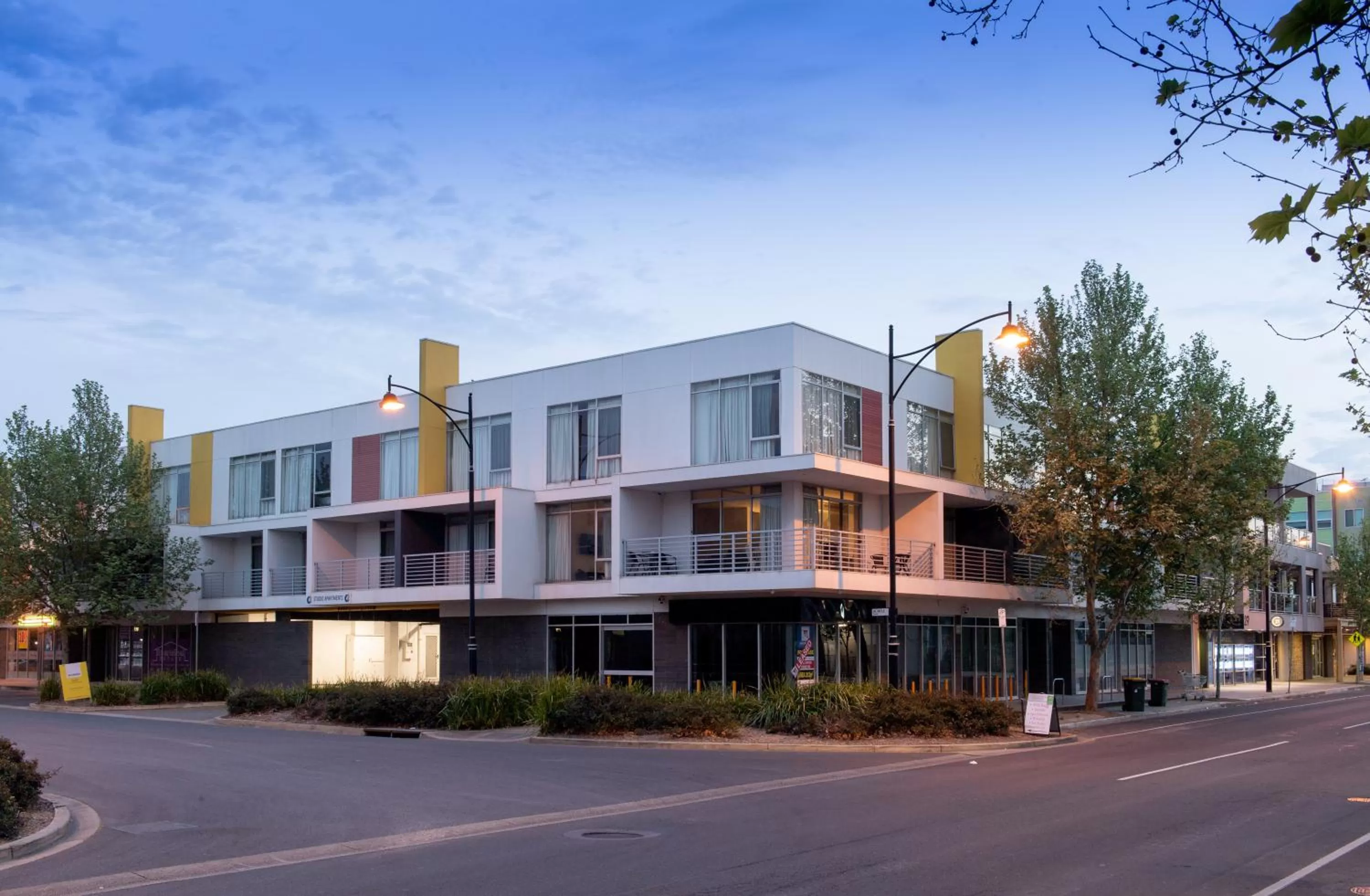 Property building in Mawson Lakes Hotel