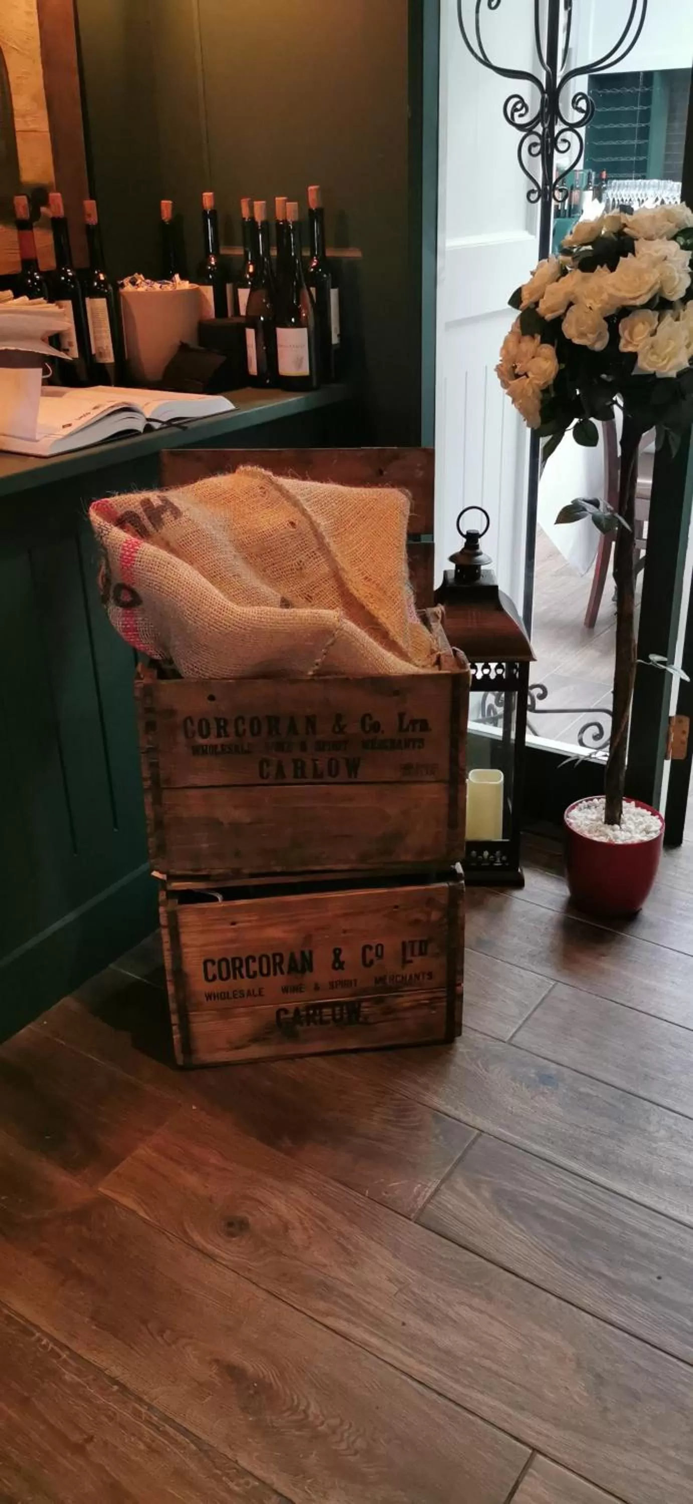 Lounge or bar in The Strand Hotel, the former residence of Oscar Wilde
