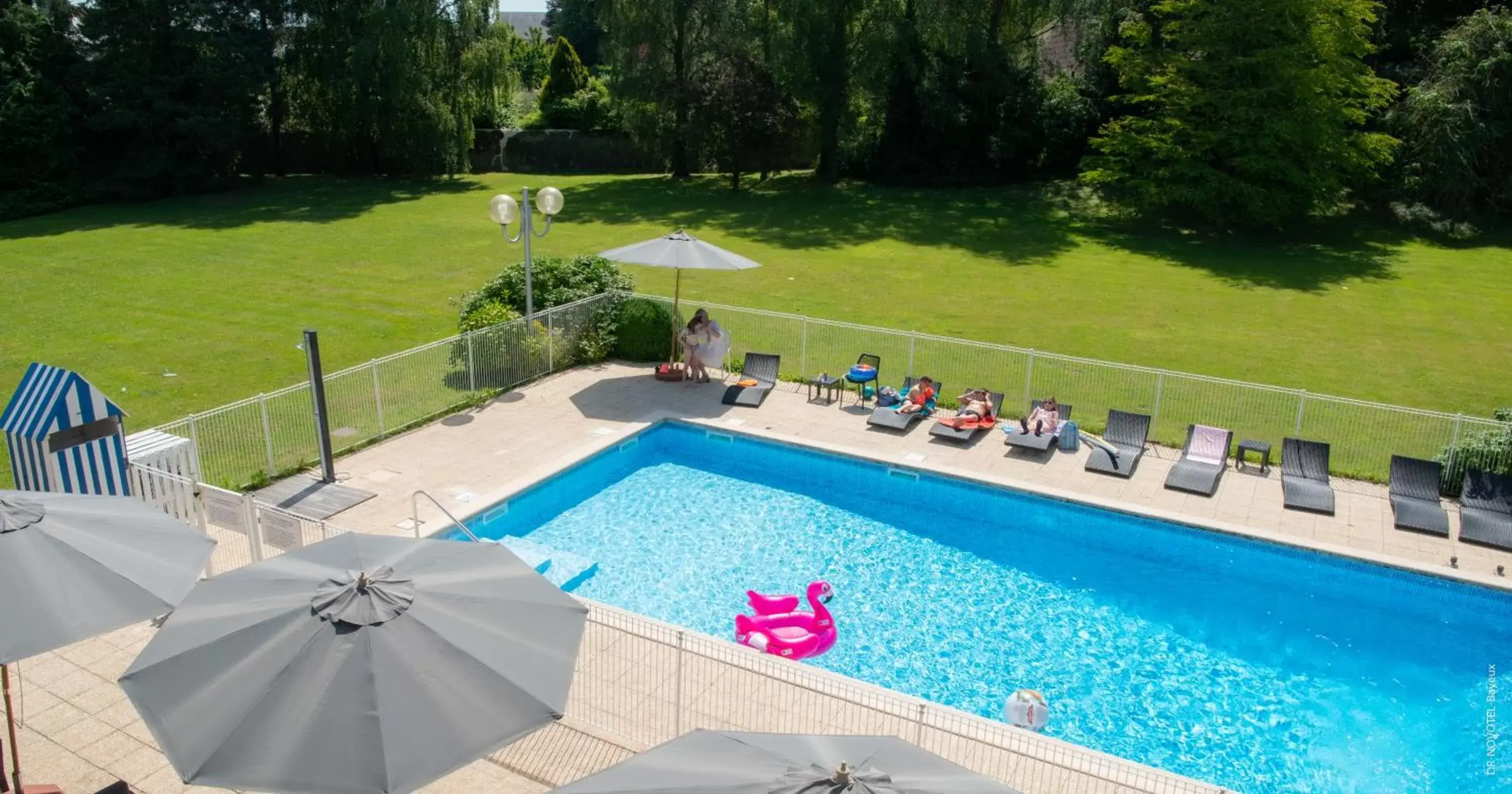 Swimming pool, Pool View in Novotel Bayeux