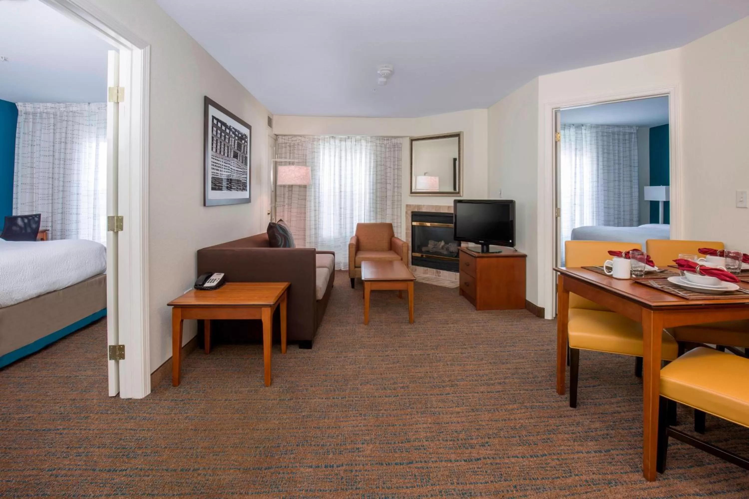 Two-Bedroom Suite with Fireplace and Sofa Bed in Residence Inn Boise West