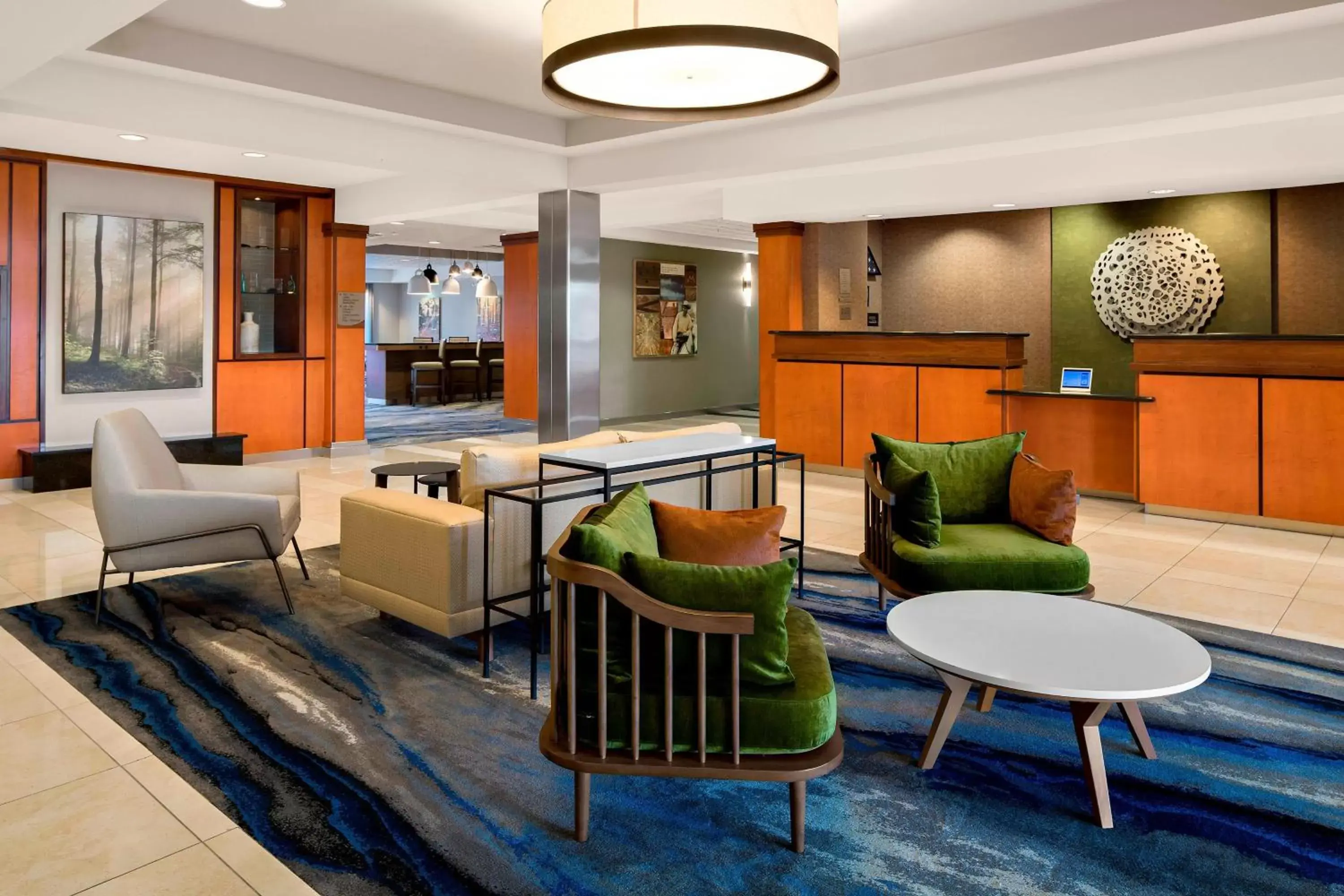 Lobby or reception, Lounge/Bar in Fairfield Inn & Suites by Marriott Hobbs