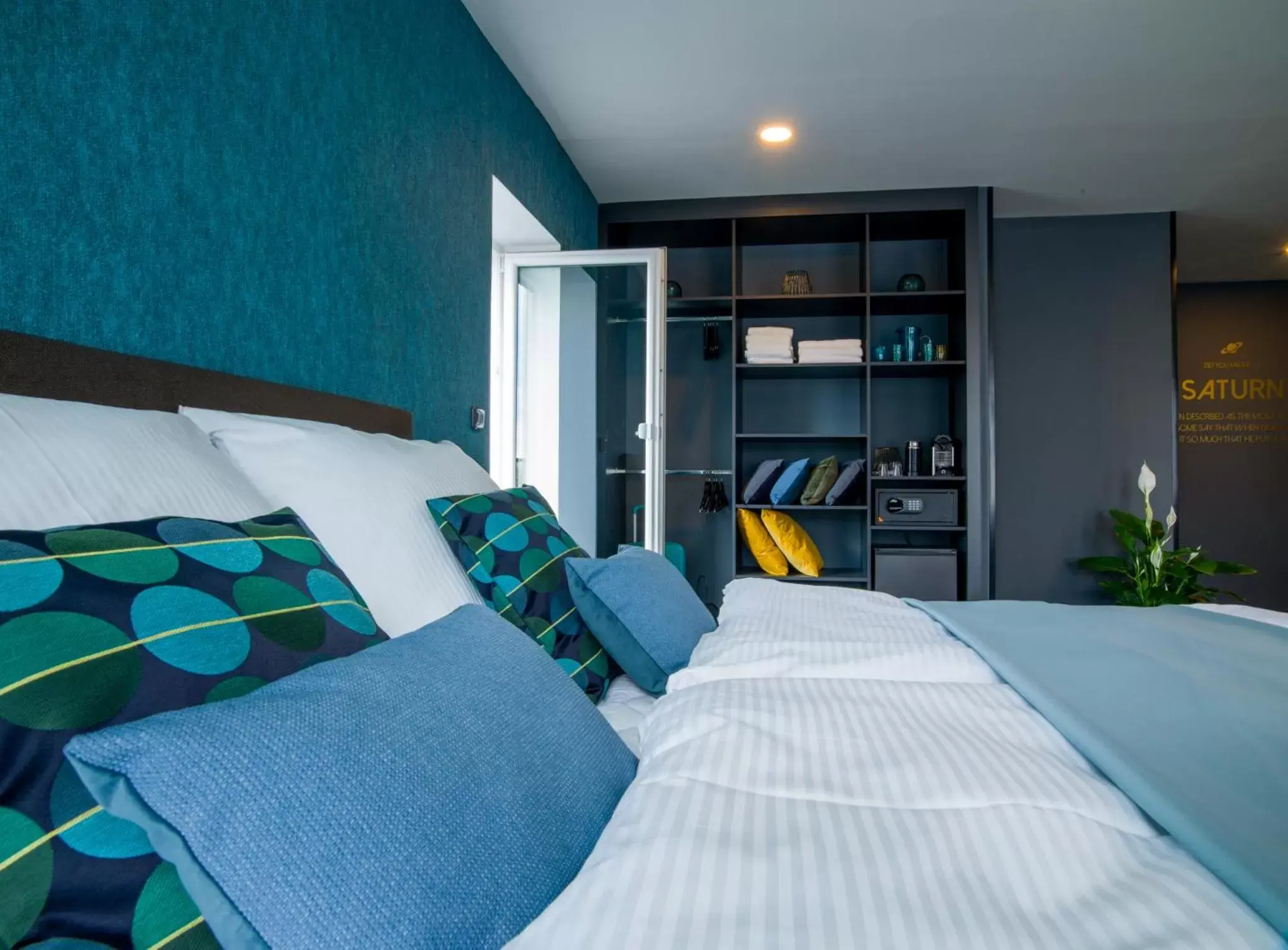 Bedroom, Bed in Rooftop Planet Prague Hotel Bedroom, Bed in Rooftop Planet Prague Hotel