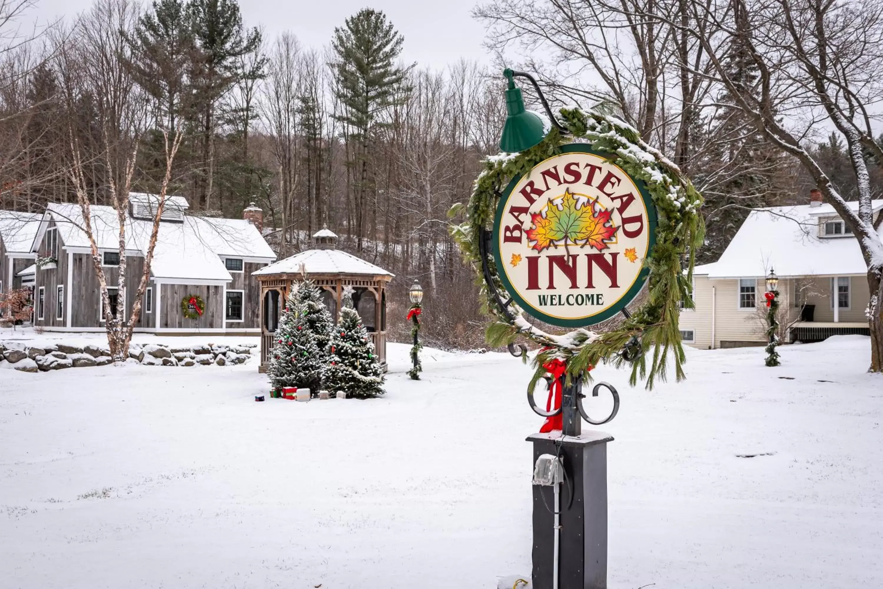 Property building, Winter in The Barnstead Inn