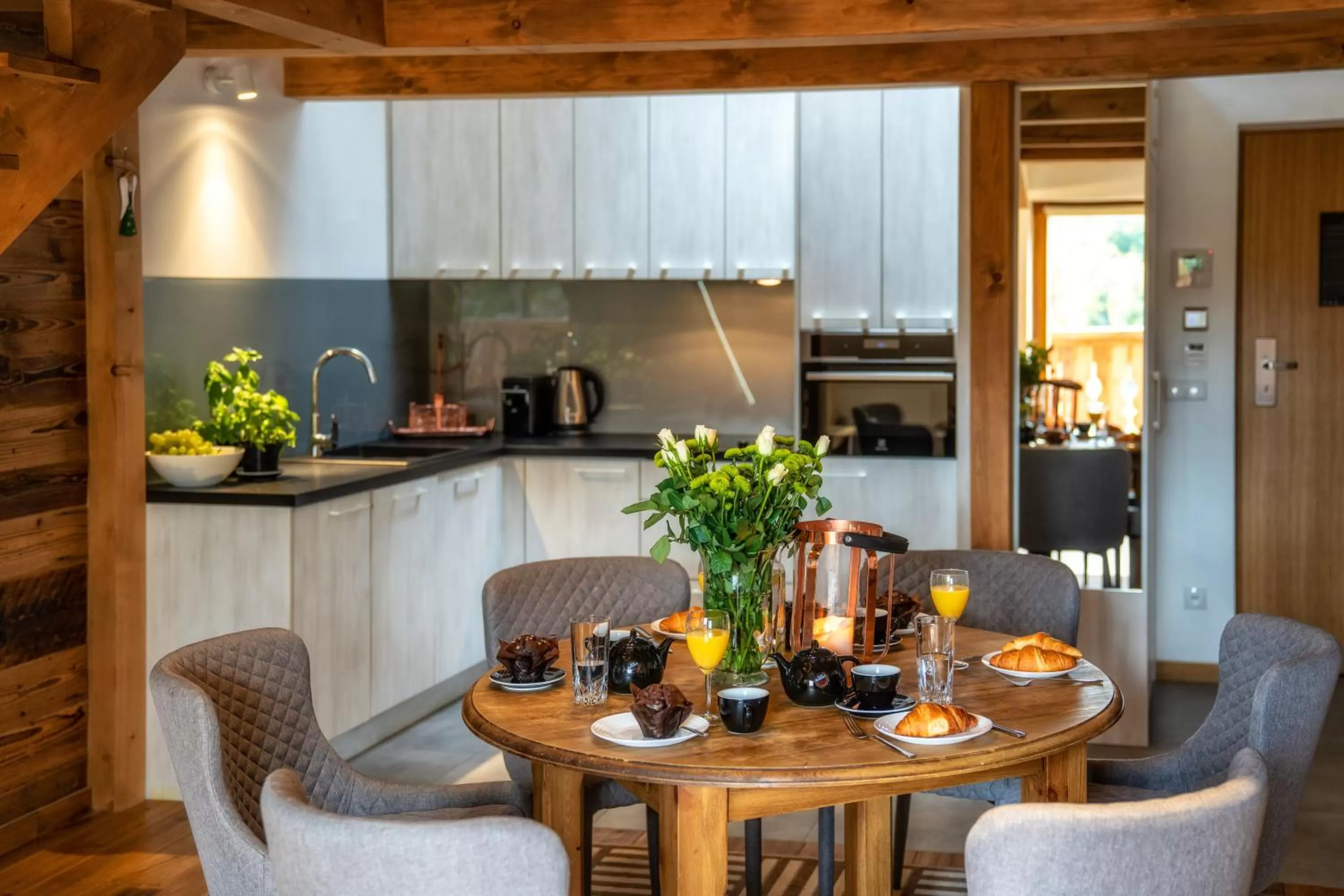 Kitchen or kitchenette in Aparthotel Giewont