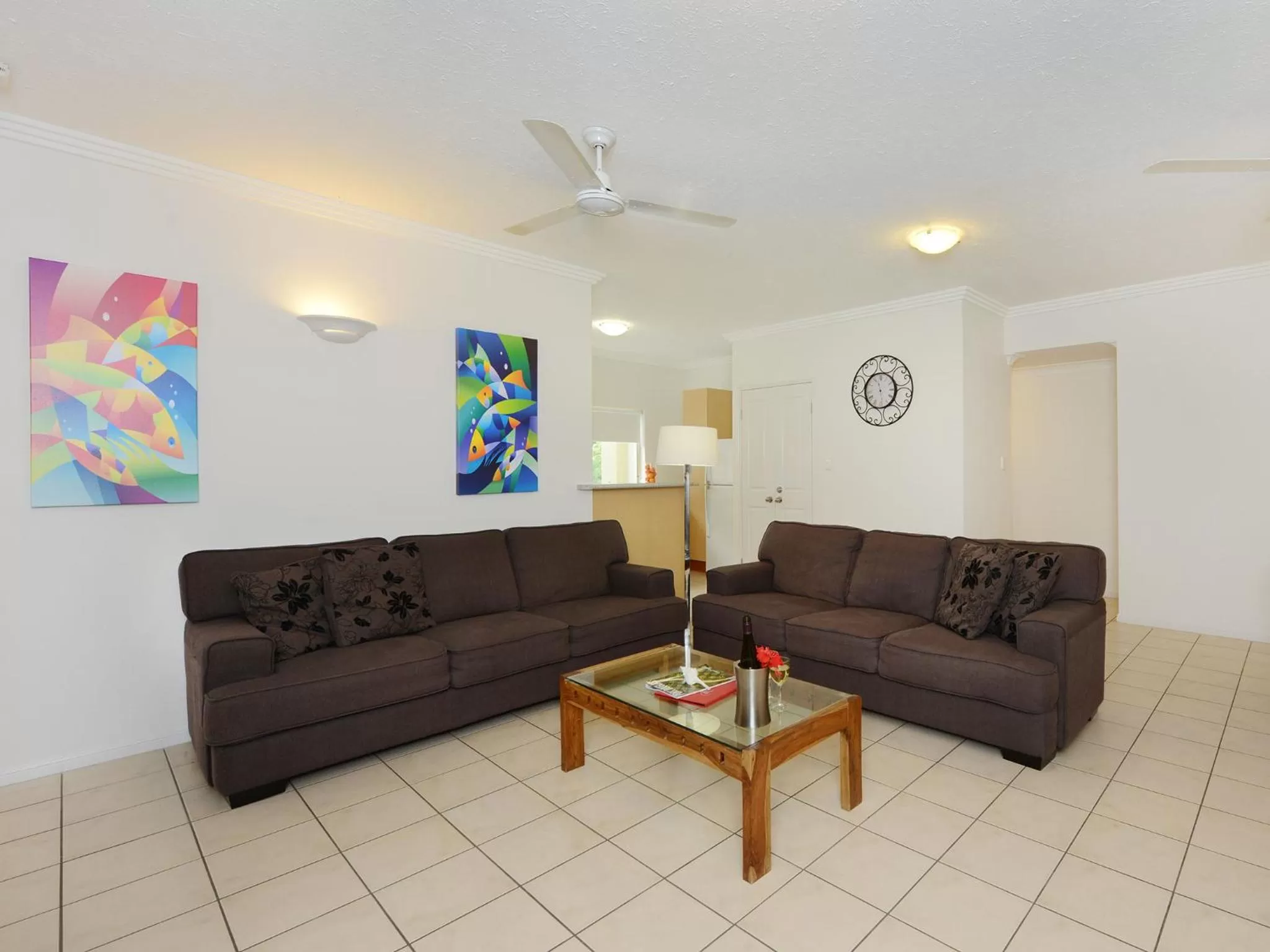Living room in Central Plaza Port Douglas