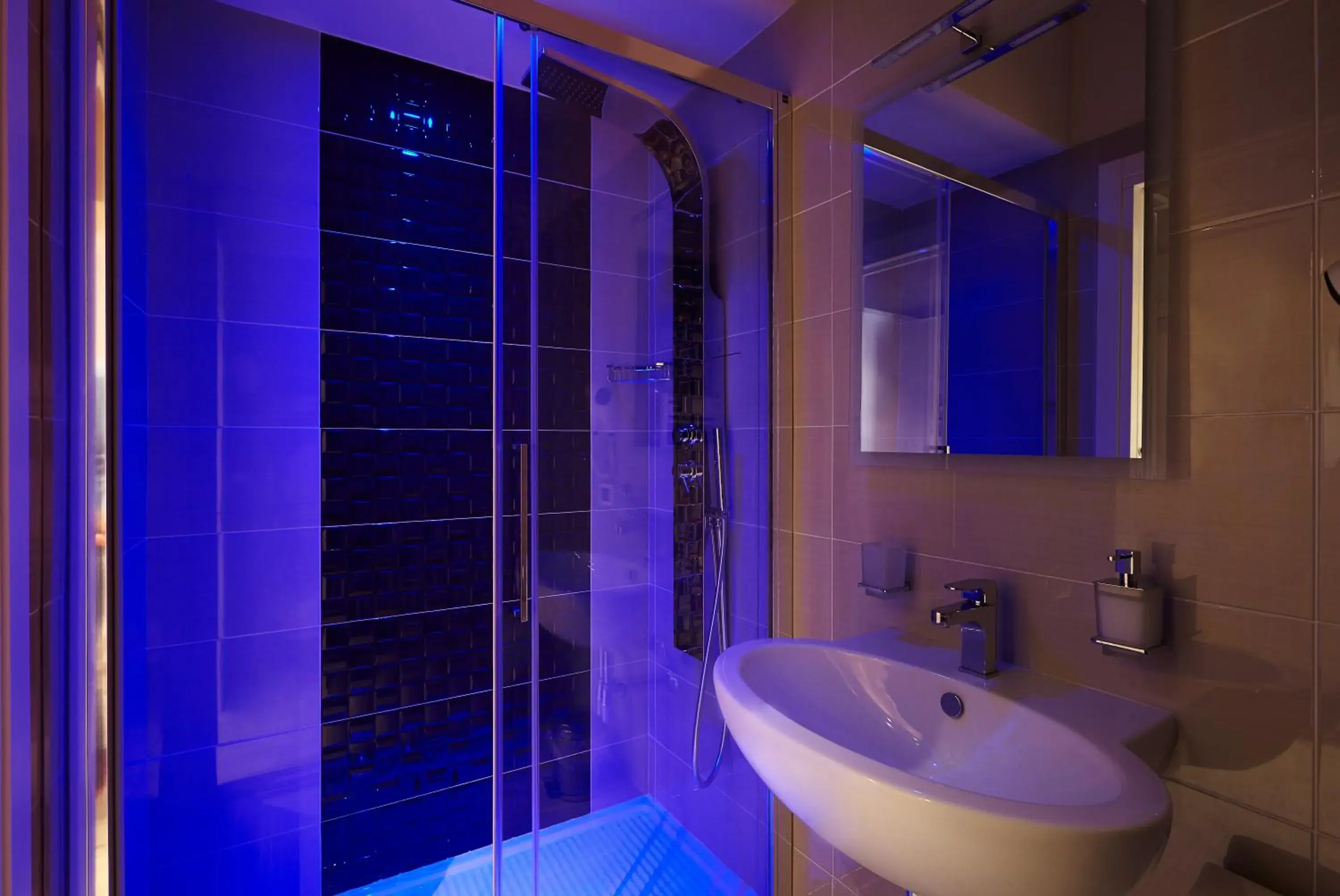 Shower, Bathroom in Hospitality Hotel