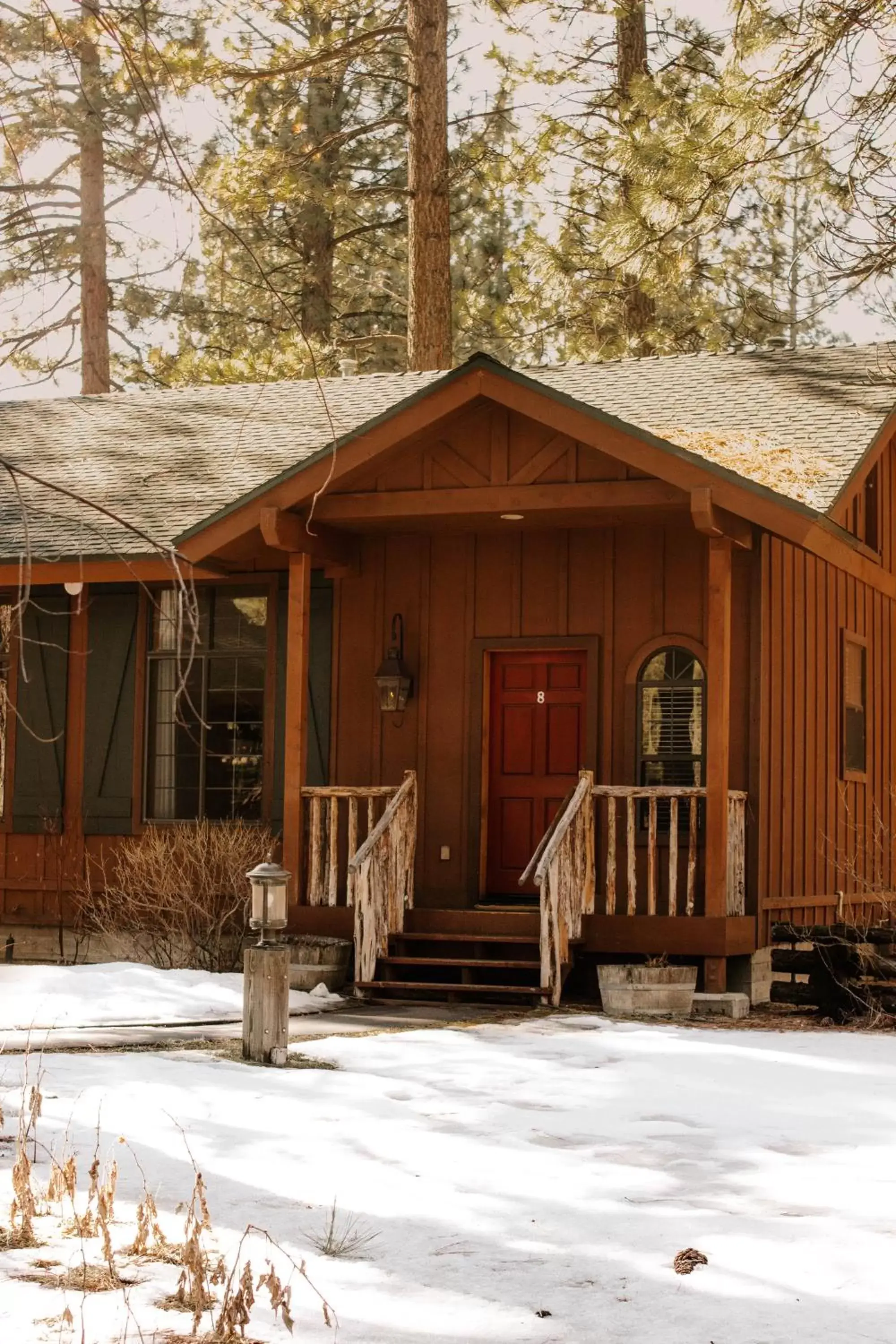 Facade/entrance, Winter in Black Bear Lodge