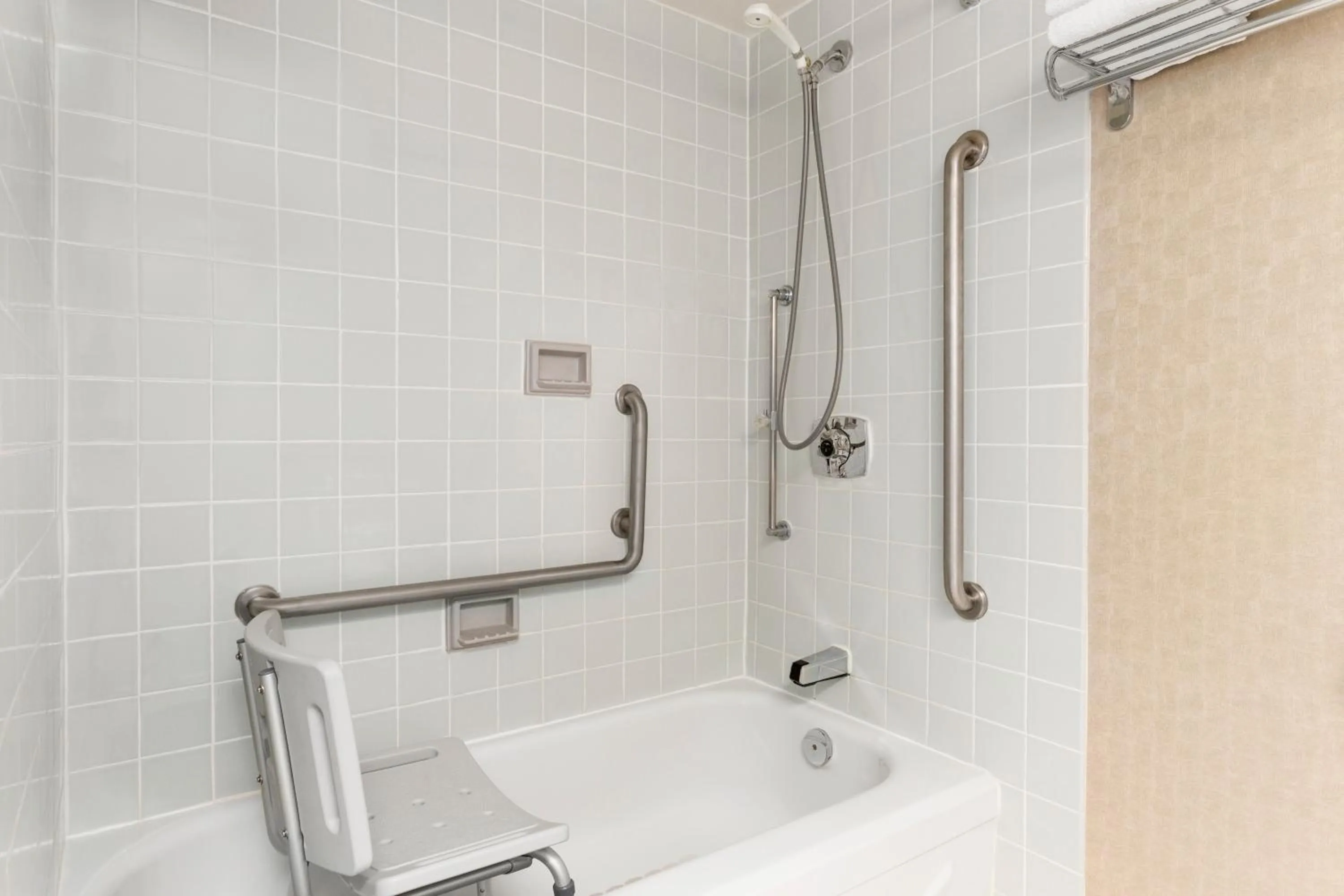 Bathroom in Travelodge by Wyndham Owen Sound ON