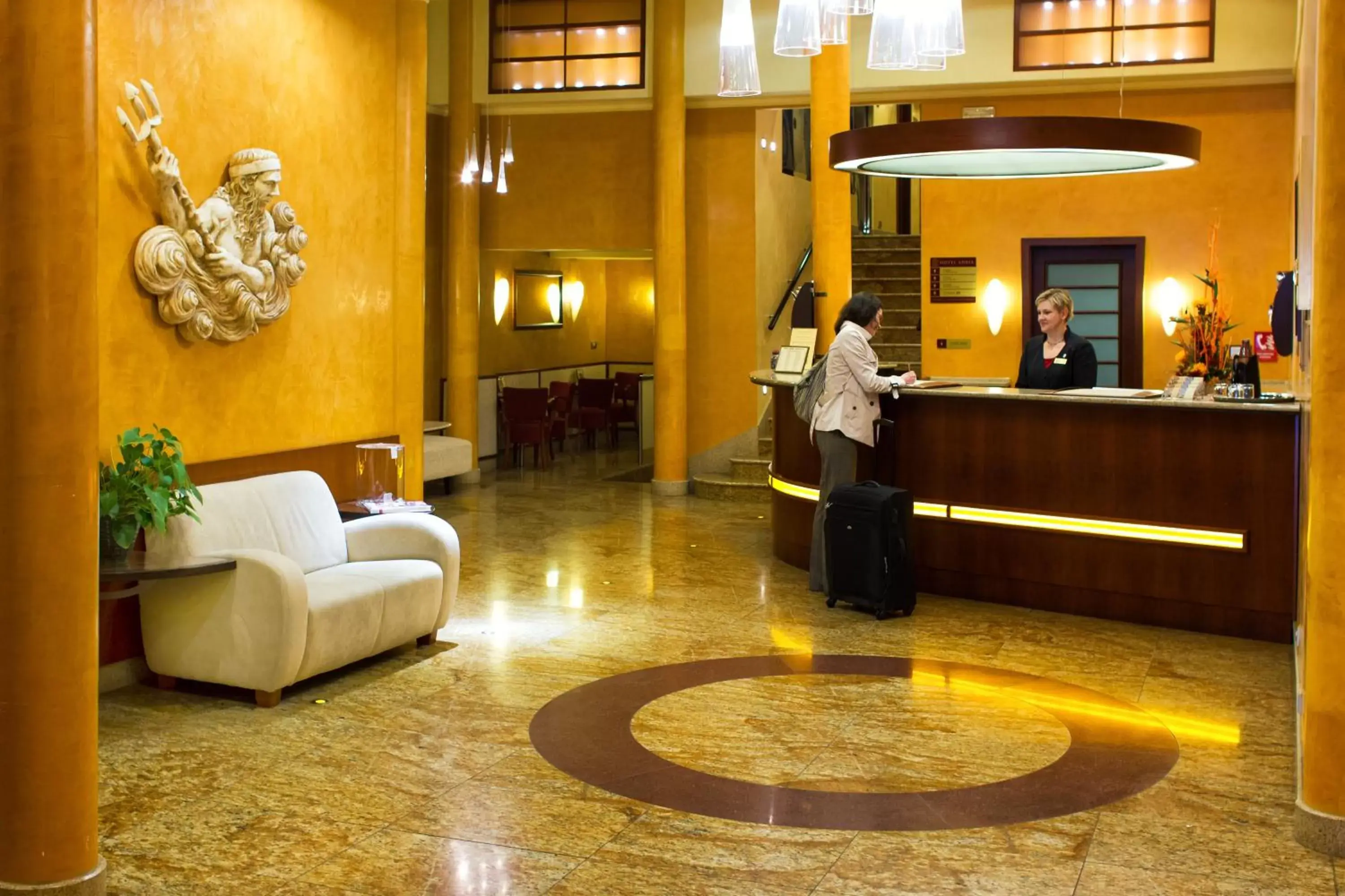 Lobby or reception in Adria Hotel Prague Lobby or reception in Adria Hotel Prague