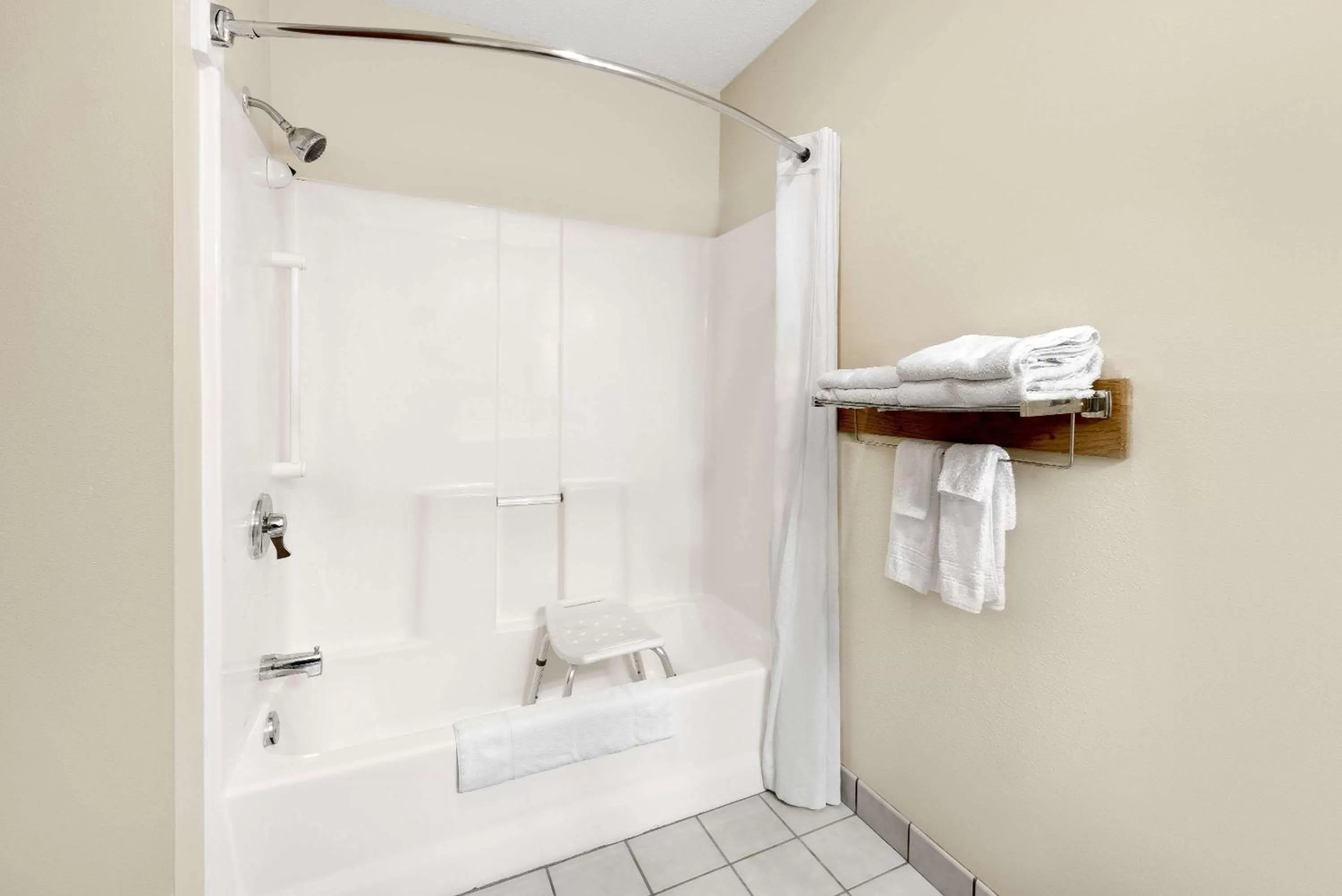 Bathroom in Super 8 by Wyndham Chamberlain SD