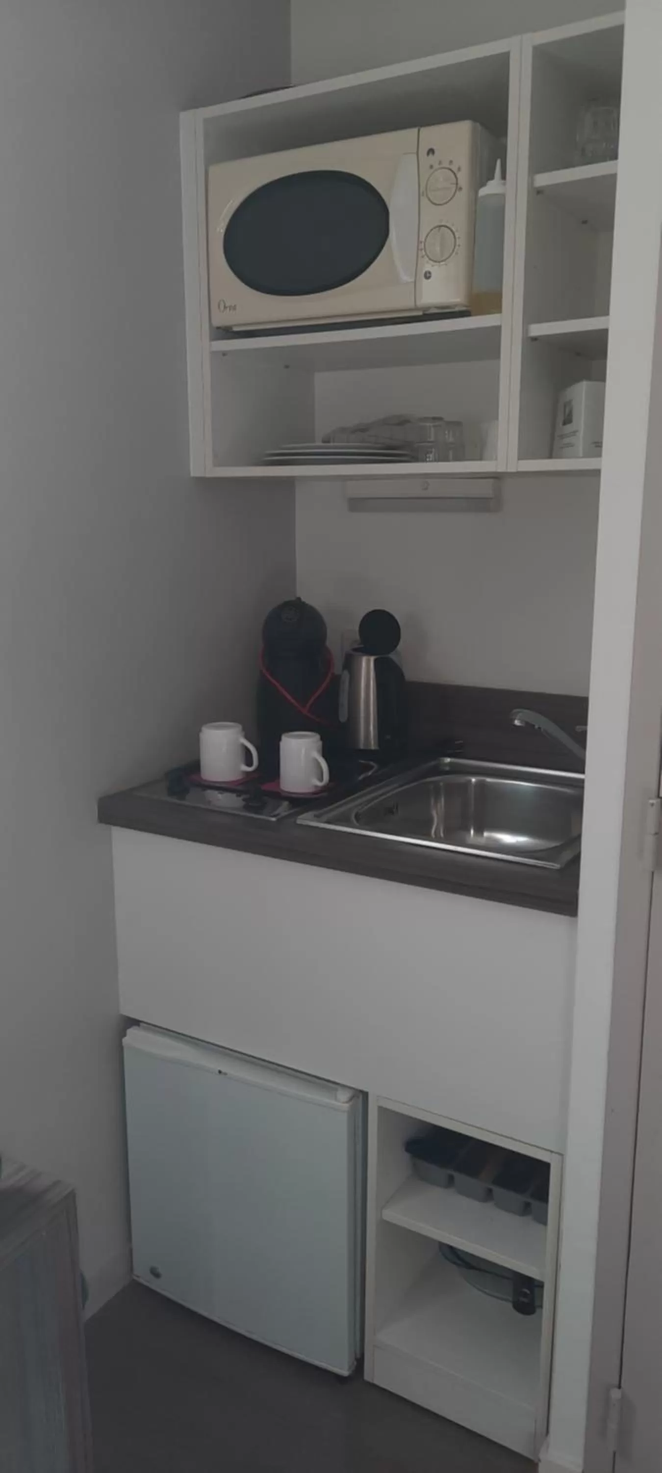 Kitchen or kitchenette in Appart’hôtel Hevea