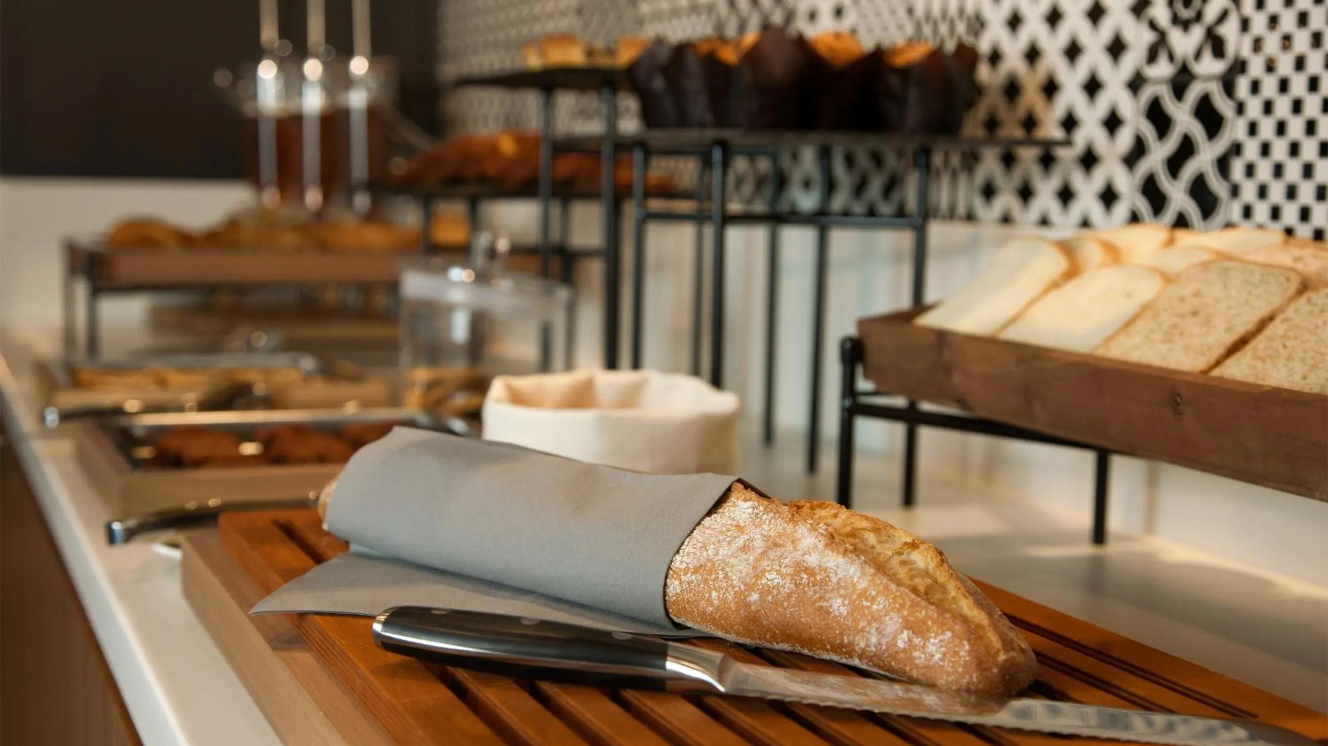 Continental breakfast in G Hotel Pescara