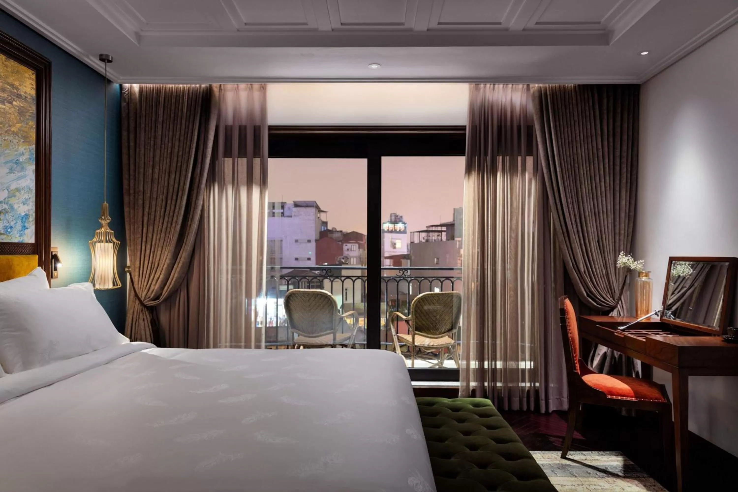 City view, Bed in Peridot Grand Luxury Boutique Hotel