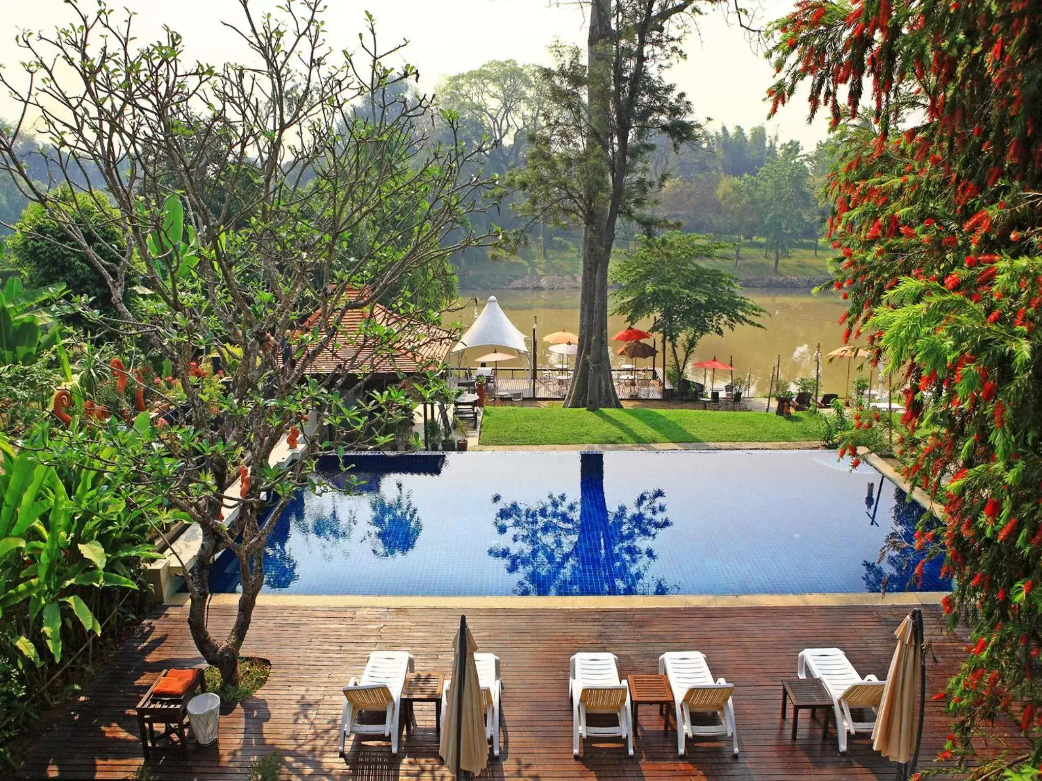 View (from property/room), Swimming Pool in Lanna Dusita Riverside Boutique Resort
