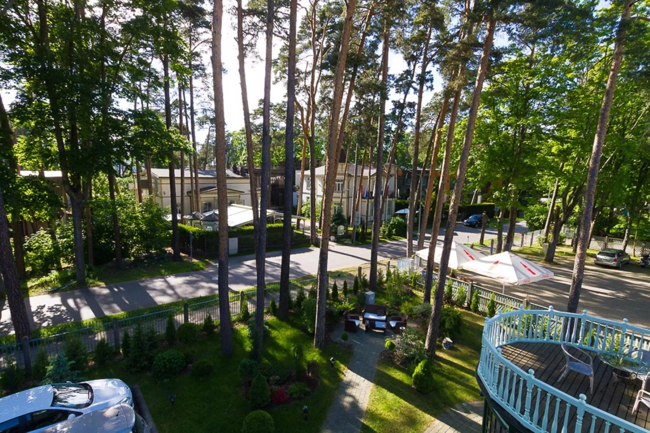 Garden view in Sunset Hotel