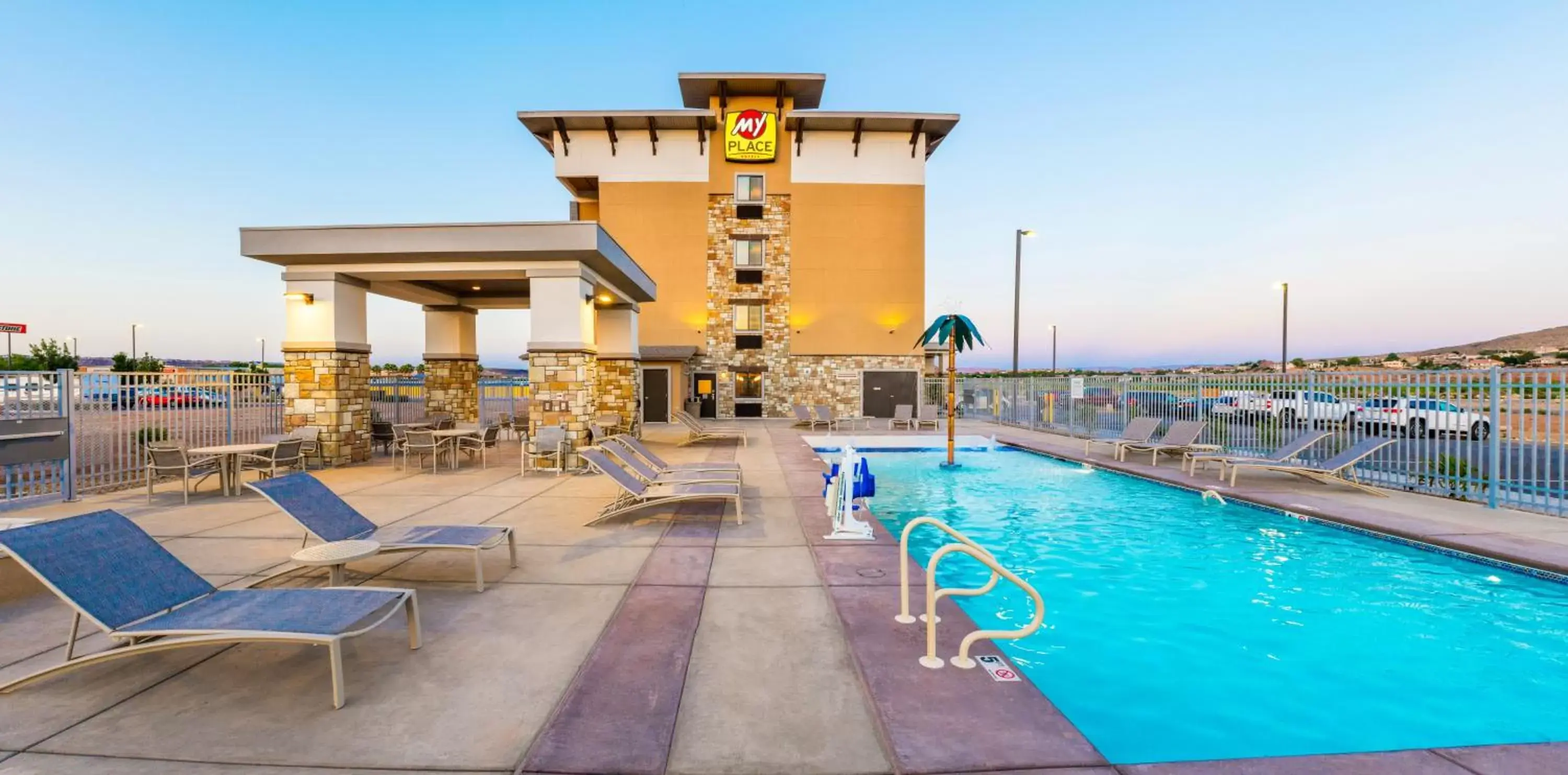 Property building, Swimming Pool in My Place Hotel - St. George, UT