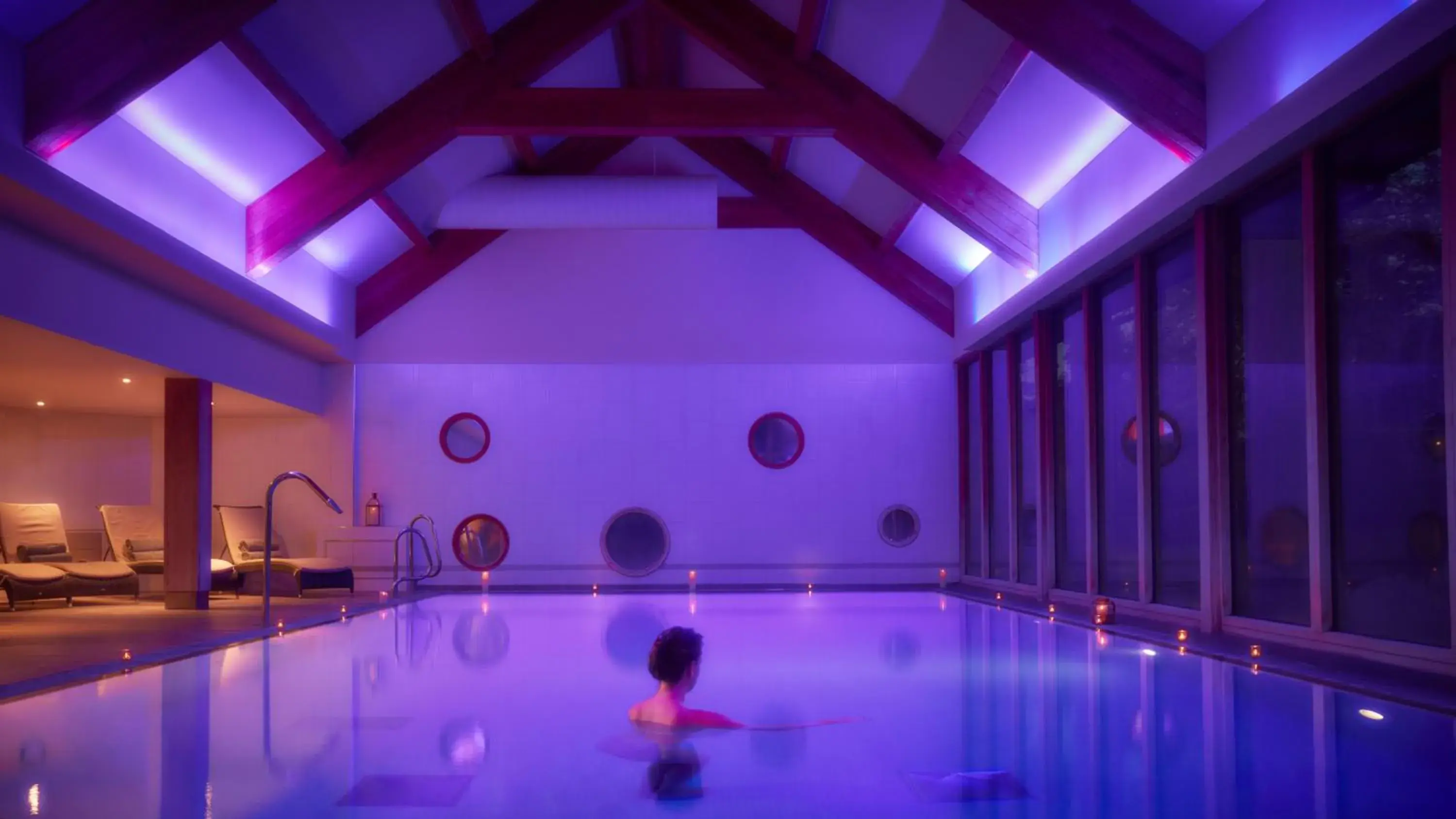 Night, Swimming Pool in The Elms Hotel & Spa
